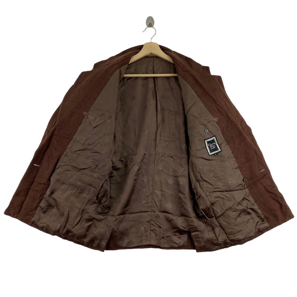 Christian Dior Monsieur Vintage CHRISTIAN DIOR Monsieur Paris Plain Brown Blazer Size US L / EU 52-54 / 3 - 5 Thumbnail