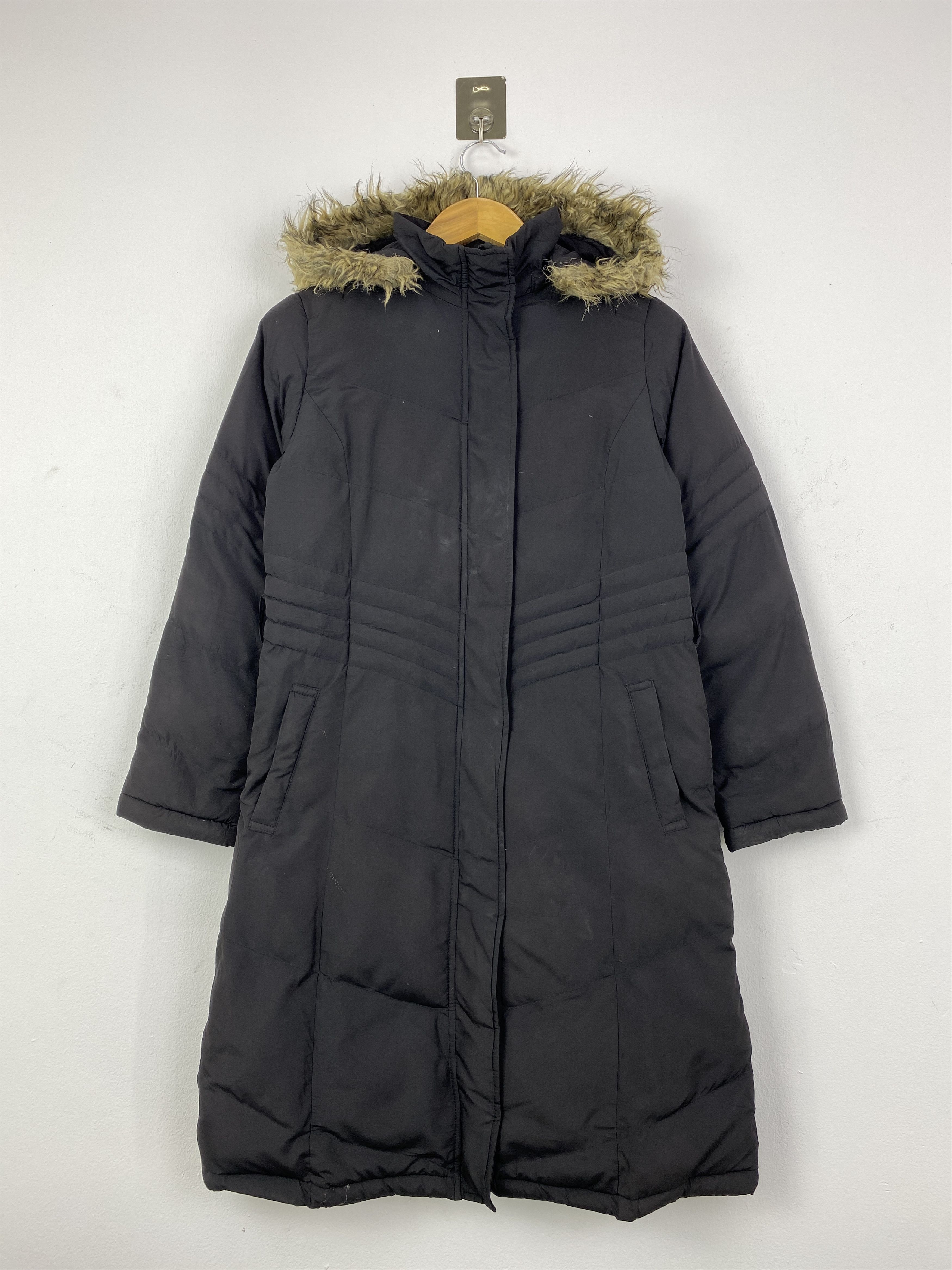 GU Vintage GU Women's Black Puffer Trimmed Hood Coat JA0212 Size US S / EU 44-46 / 1 - 1 Thumbnail