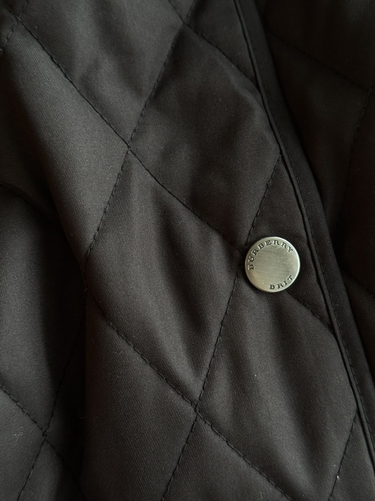 Burberry × Designer Burberry Brit luxury quilted jacket black Size M / US 6-8 / IT 42-44 - 8 Thumbnail