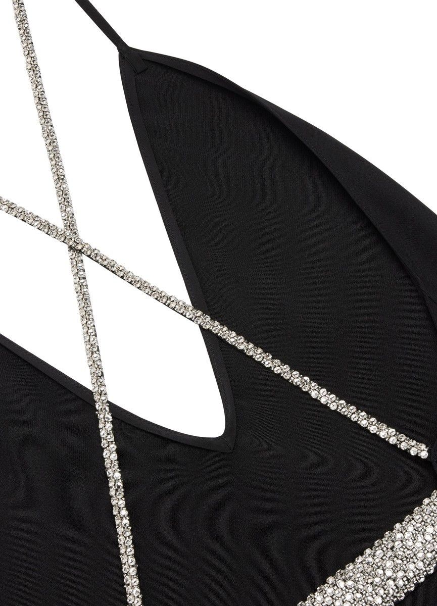 Celine o1w1db10925 2R81G413S Slip Dress in Black Size M / US 6-8 / IT 42-44 - 3 Thumbnail