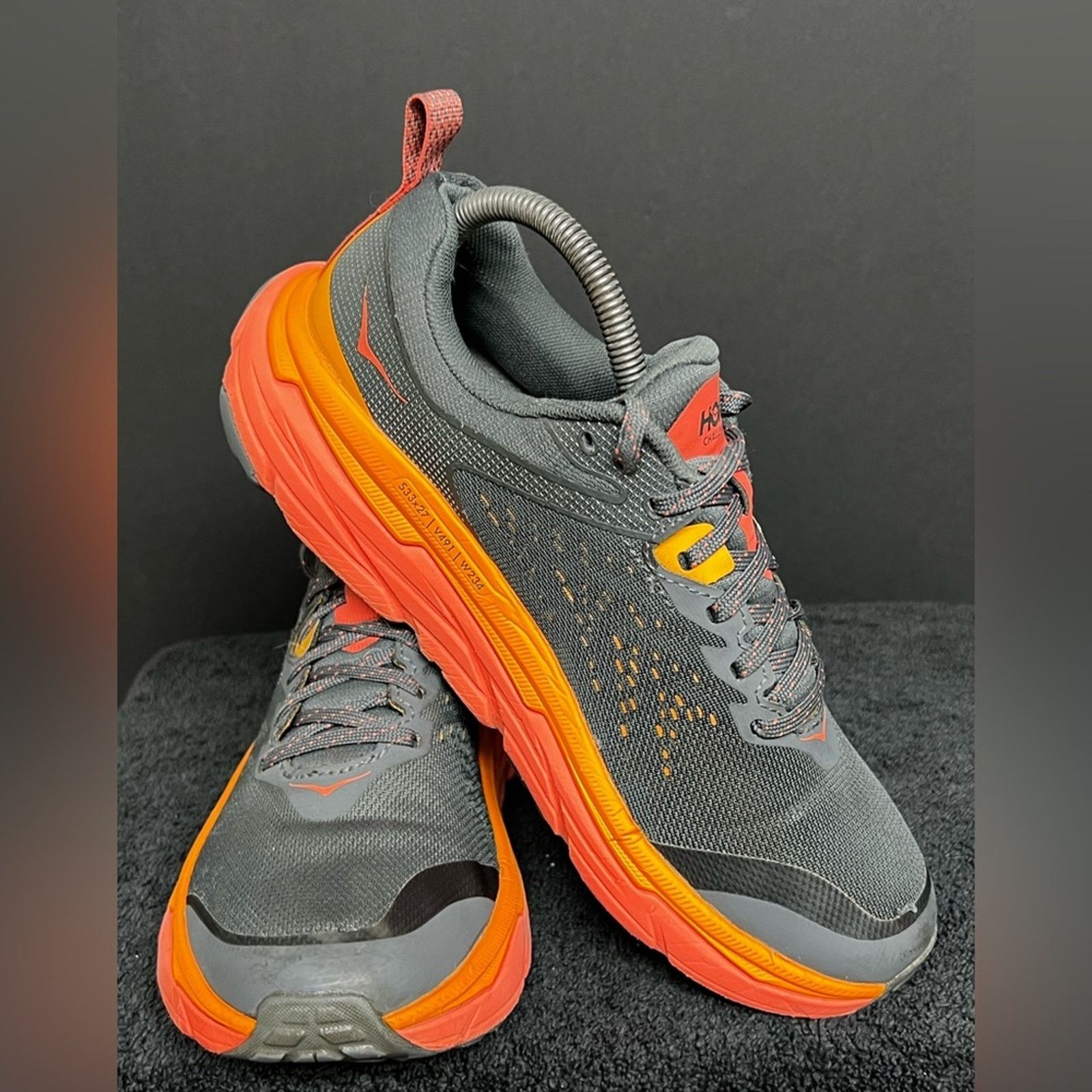Hoka Hoka One One Womens Challenger ATR 6 Gray Running Shoes 7.5 Size US 7.5 / IT 37.5 - 3 Thumbnail