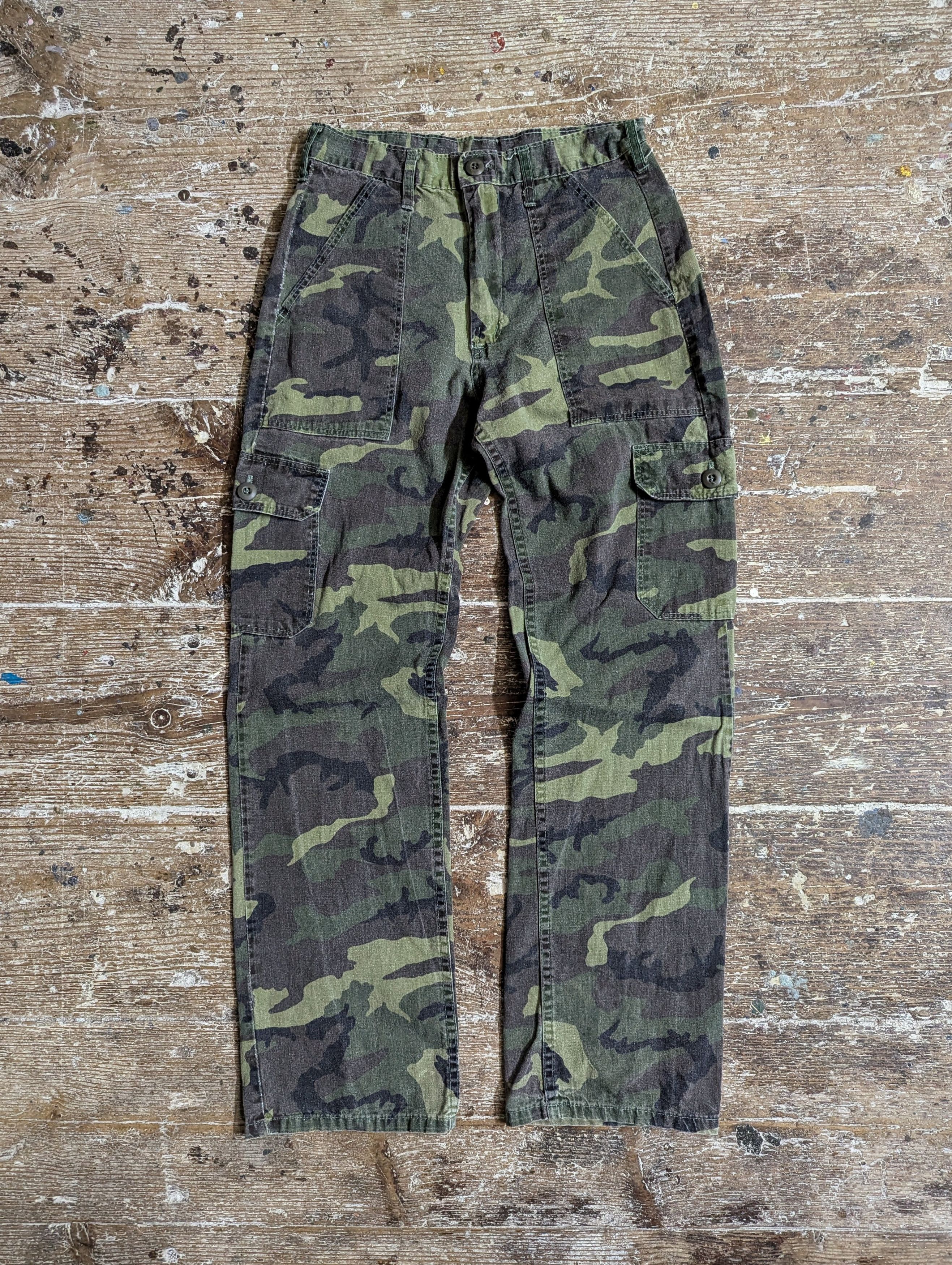 Vintage 90s Fivebrother Camo Army Cargo Pants Size US 28 / EU 44 - 5 Thumbnail