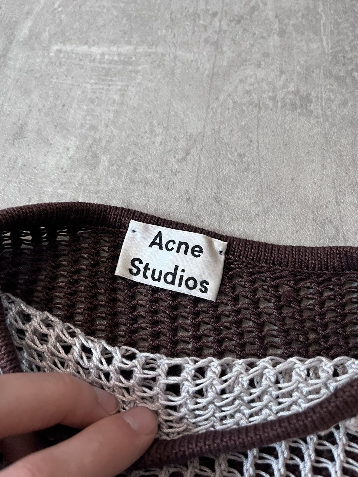 Acne Studios Acne Studios S/S 17 Kan Cotton tank top crochet Size US XS / EU 42 / 0 - 6 Thumbnail