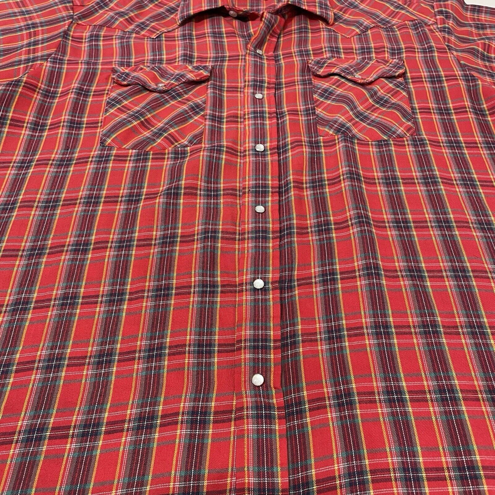 Panhandle Slim VTG PANHANDLE SLIM Mens Pearl Snap Western Shirt Plaid XL Size US XL / EU 56 / 4 - 2 Thumbnail