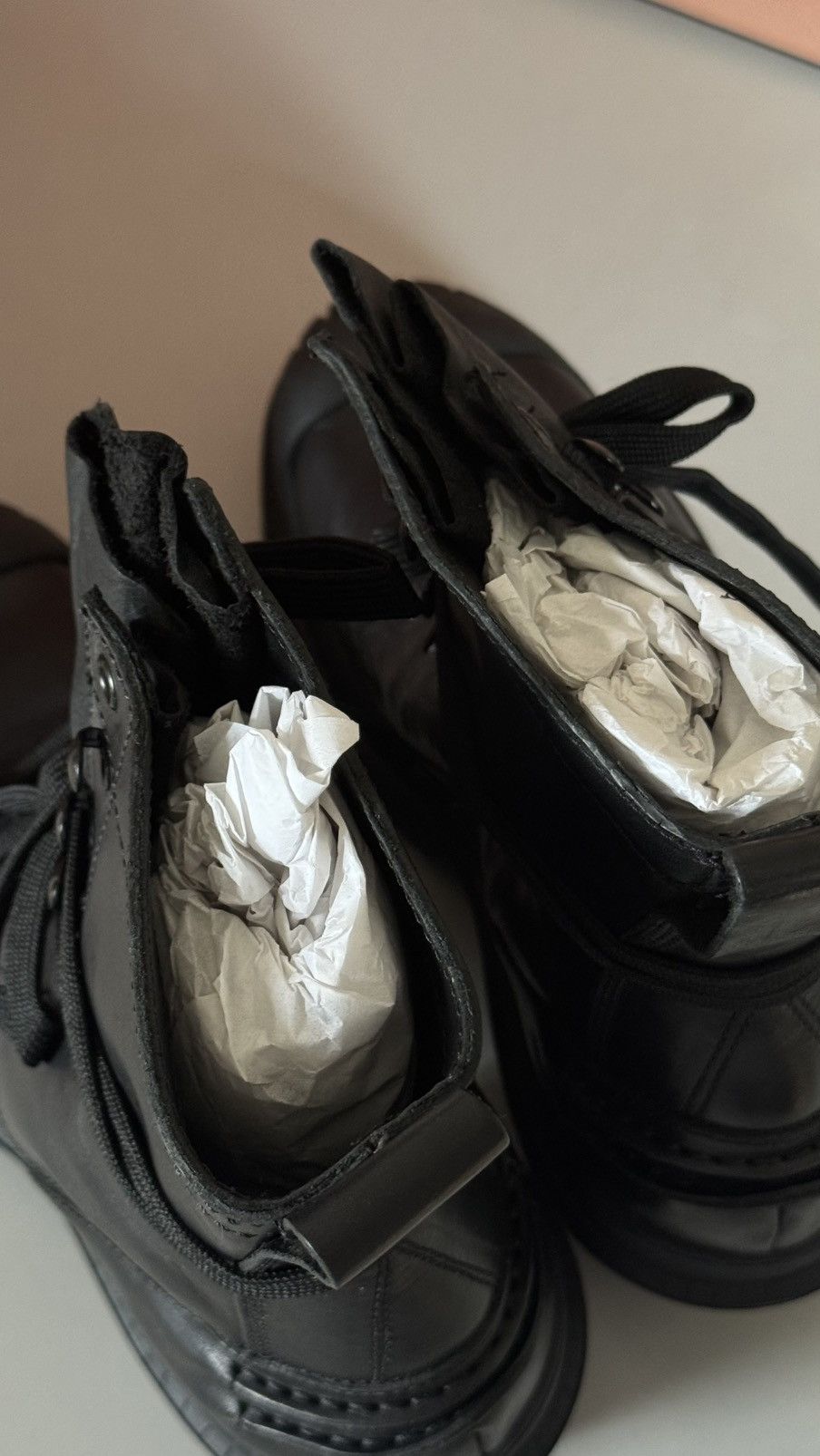 Acne Studios Acne Studios Bryant lace up black leather boots Size US 7 / EU 40 - 9 Thumbnail