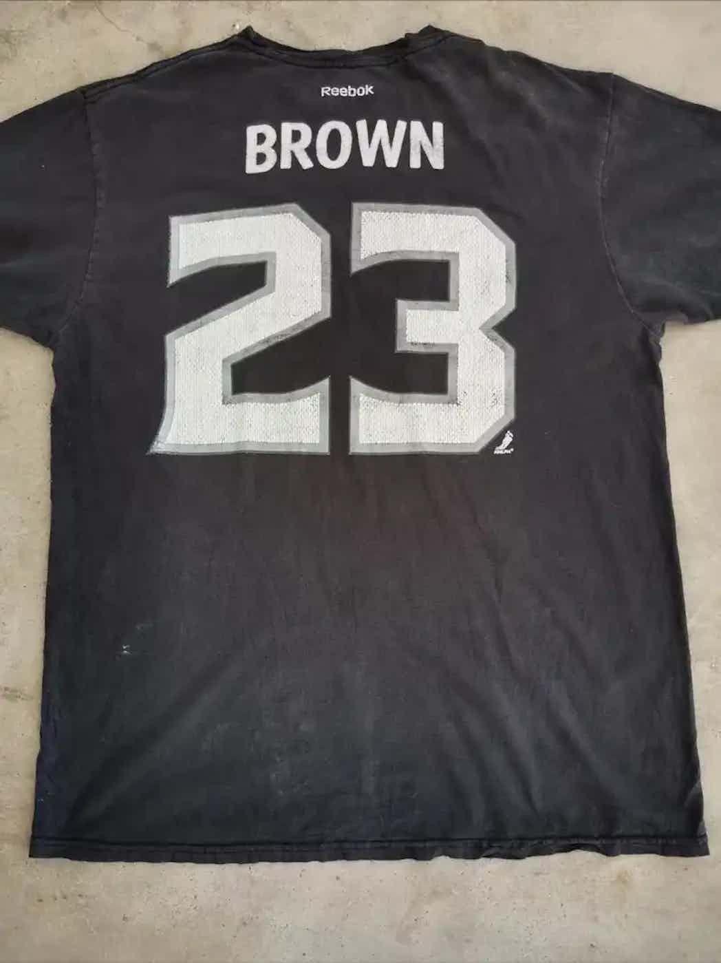 Reebok Vintage Reebok Brown 23 T-shirt Size US XL / EU 56 / 4 - 3 Thumbnail