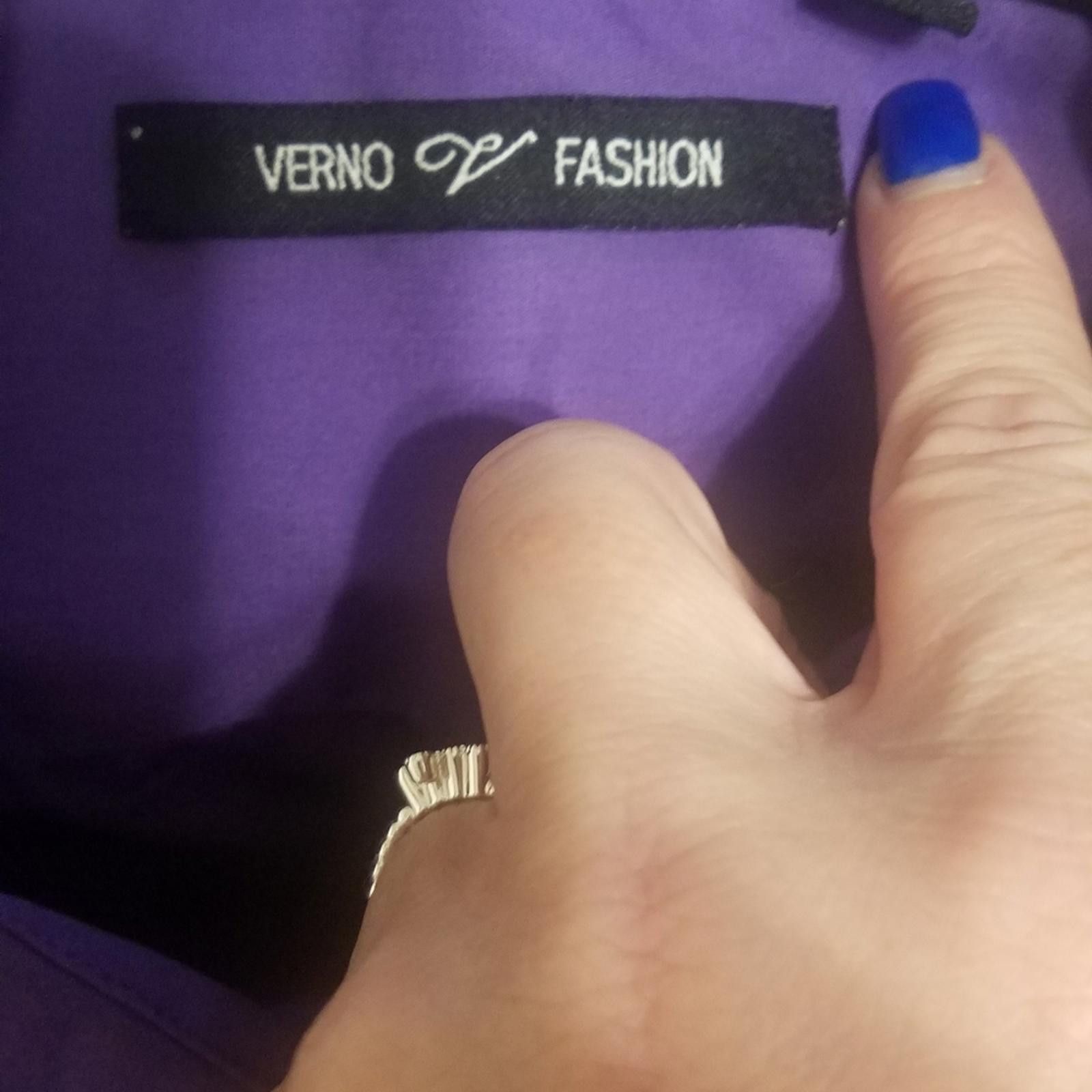 Veronique Branquinho Verno Purple Dress Shirt 19-19 1/2 36/37 Size 38R - 3 Thumbnail