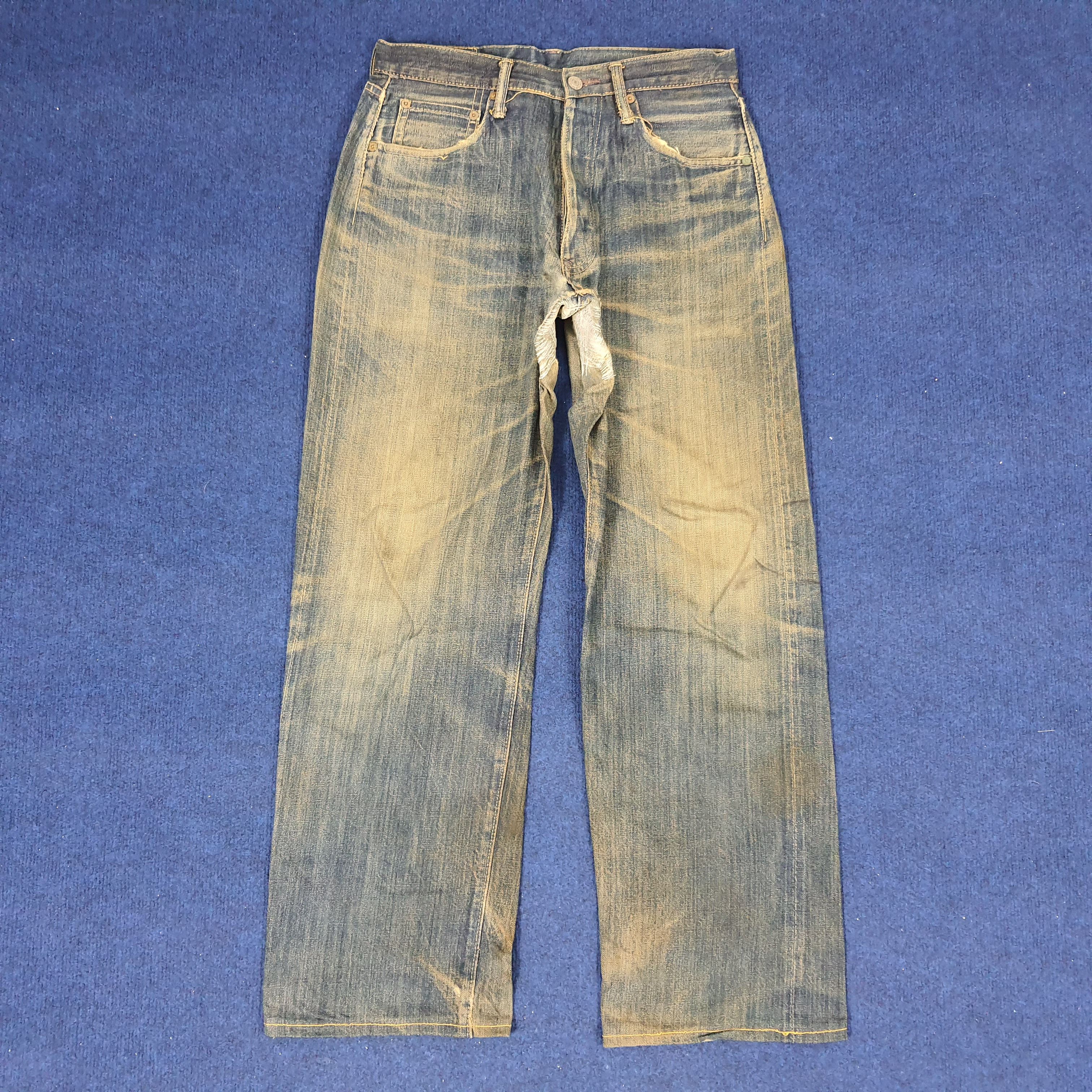 BARNS OUTFITTERS × Japanese Brand × Vintage Vintage Barns Selvedge Japanese Brand Repaired Jeans Size US 28 / EU 44 - 1 Thumbnail