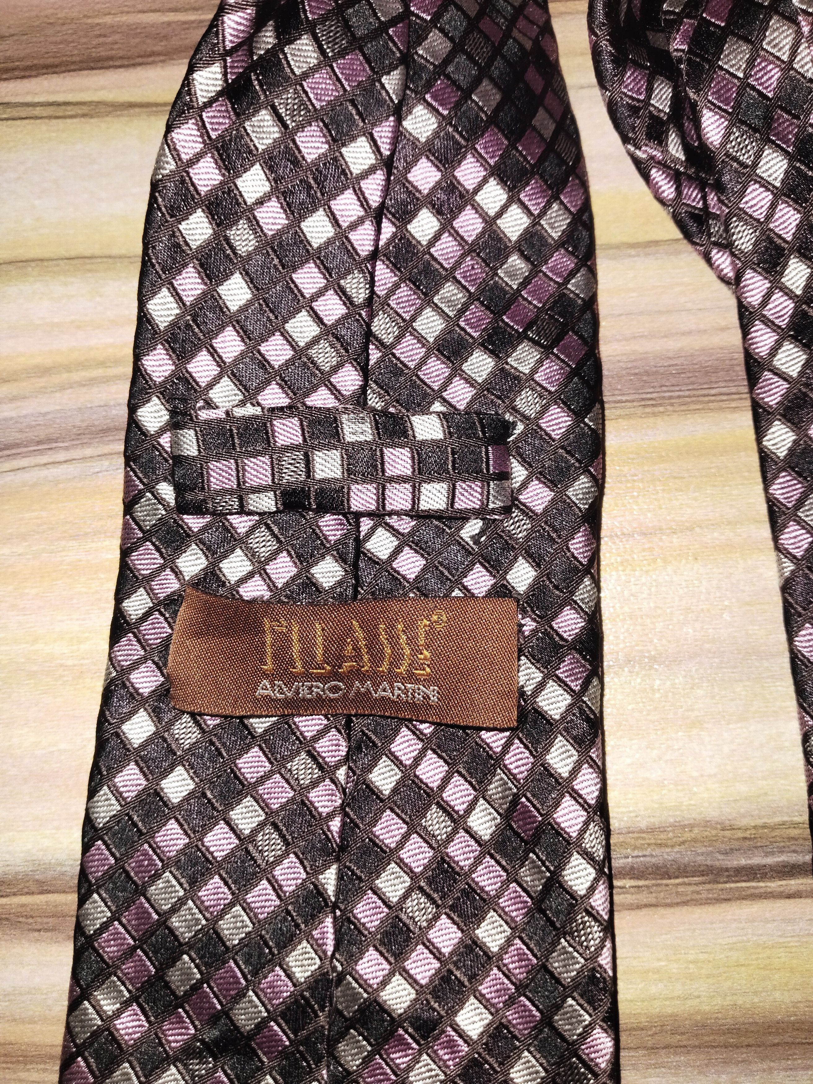 Alviero Martini ALVIERO MARTINI Checkerboard Silk Tie Size ONE SIZE - 3 Thumbnail