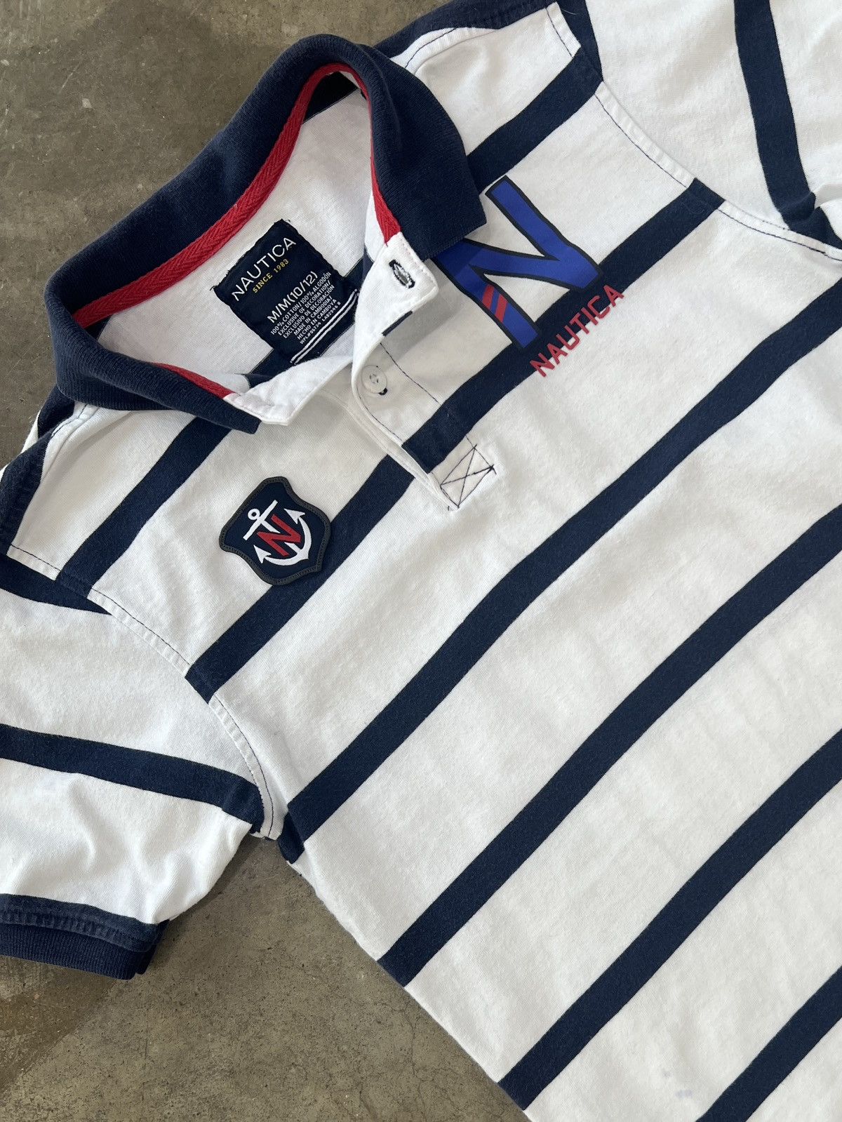 Nautica × Vintage Vintage Nautica Stripe Collared Shirt Medium Size US M / EU 48-50 / 2 - 1 Thumbnail