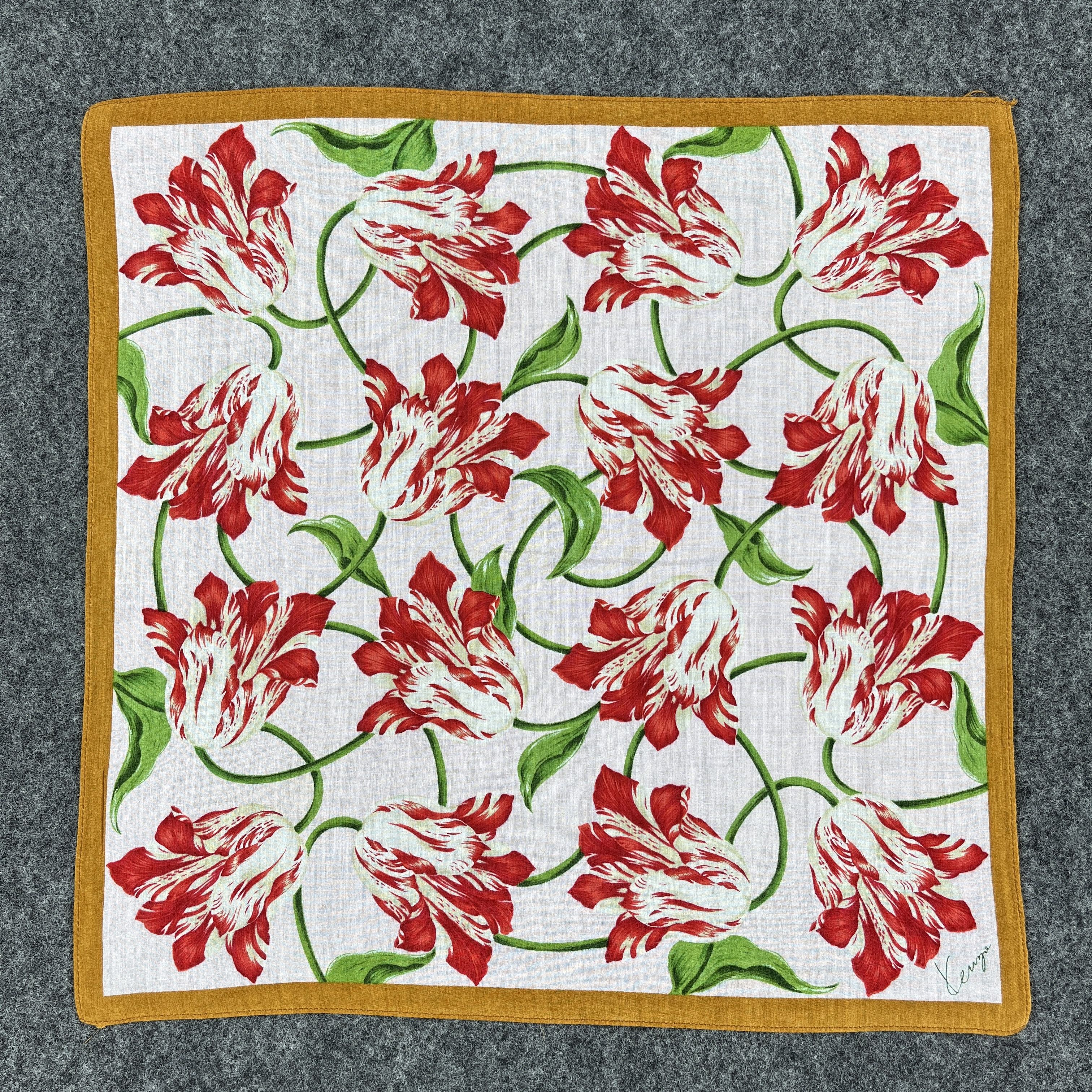 Kenzo × Vintage Kenzo Handkerchief / Bandana / Neckerchief B163 Size ONE SIZE - 3 Thumbnail