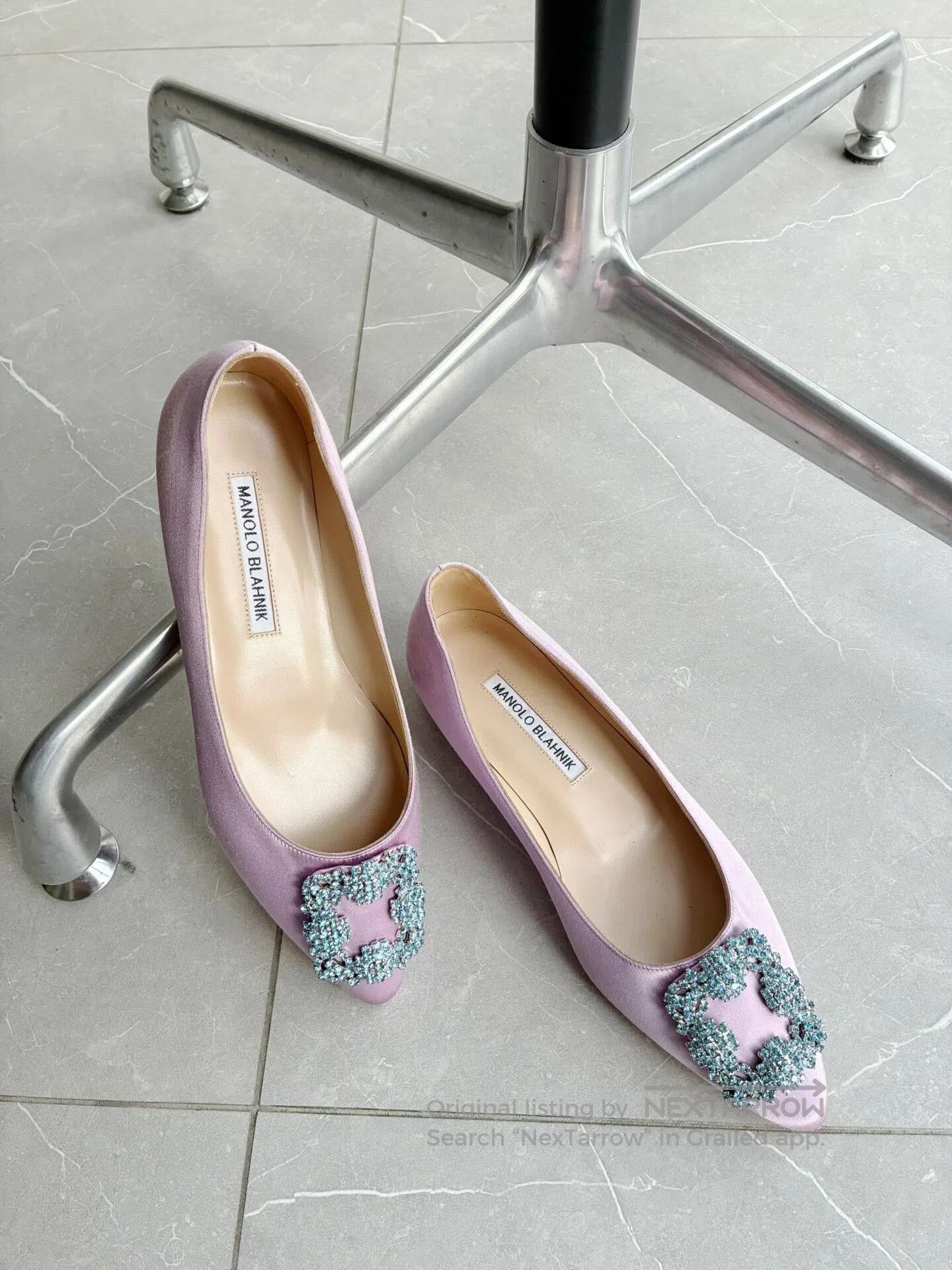 Manolo Blahnik Manolo Blahnik Rhinestone Flat Shoes. Size US 5.5 / IT 35.5 - 1 Thumbnail