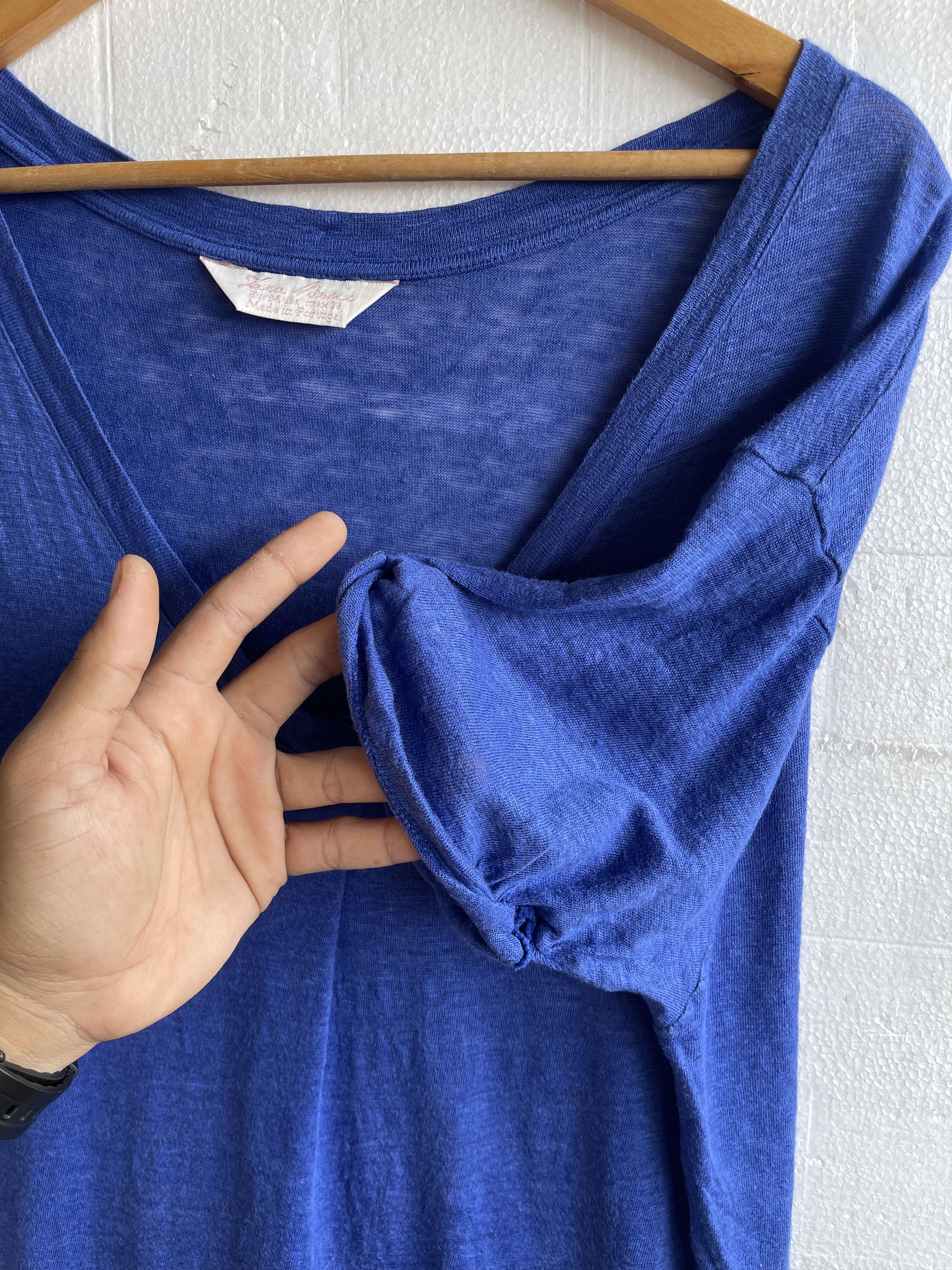 DRESSEDUNDRESSED × Designer × Zara Vintage🔥ZARA BASIC🔥Dresses V Neck 100% Linen Size M / US 6-8 / IT 42-44 - 5 Thumbnail
