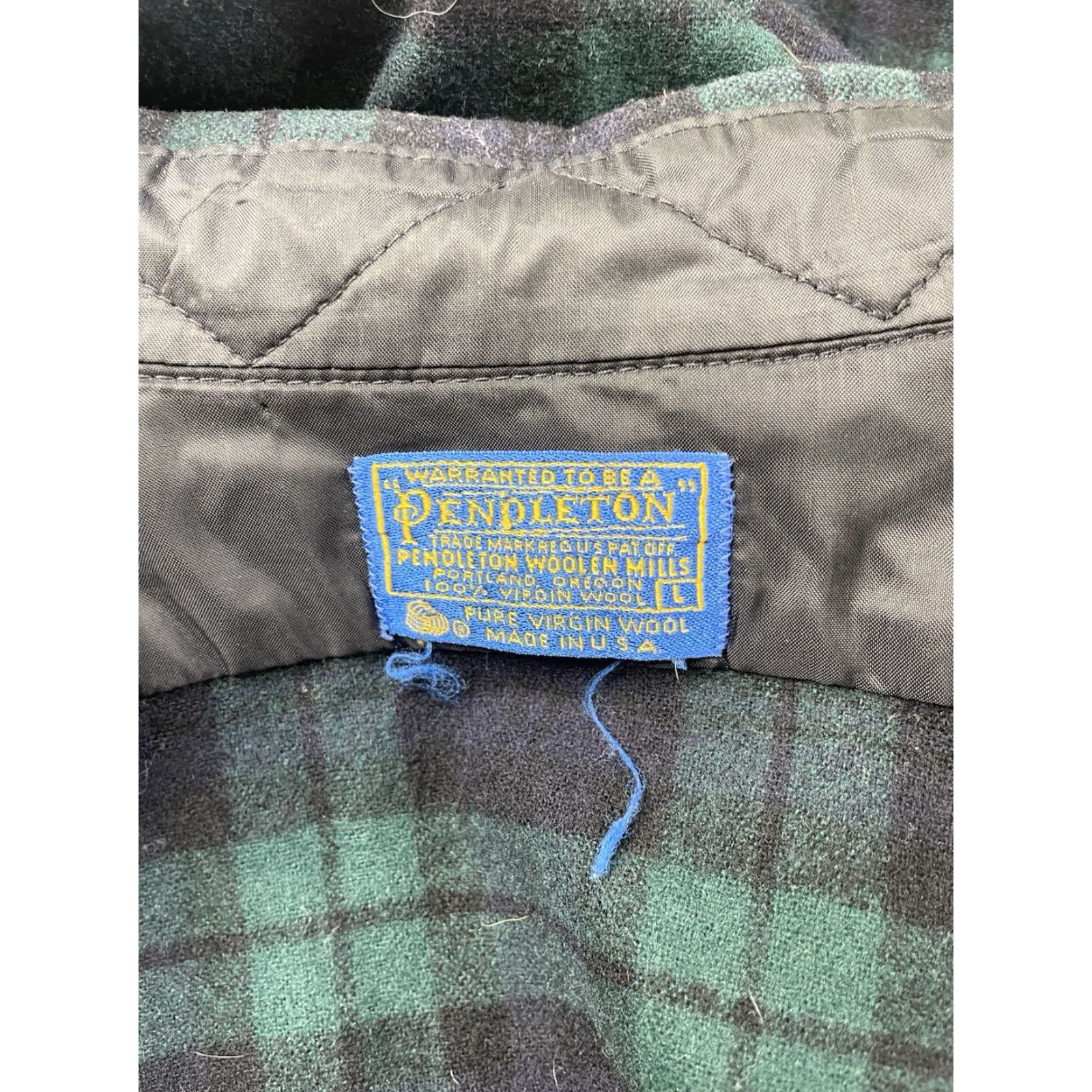 Pendleton VINTAGE Pendleton Black Watch Tartan Plaid Flannel Shirt Elbow Patches Large Size US L / EU 52-54 / 3 - 2 Thumbnail