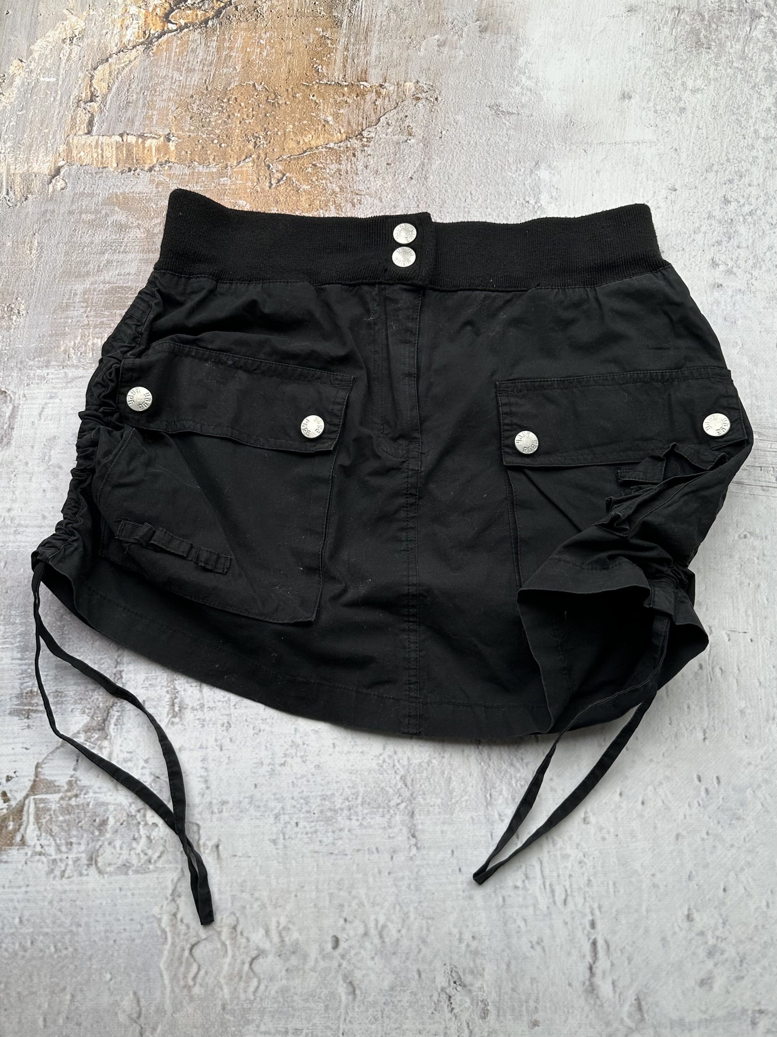 image of Avant Garde Vintage Bondage Mini Skirt in Black, Women's (Size 27)