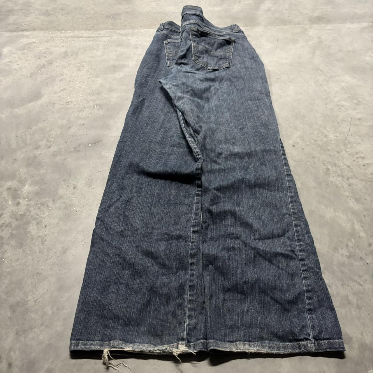 Japanese Brand × Vintage Crazy Vintage Y2K/2000s Grunge Dark Wash Bootcut Denim Jeans! Size US 36 / EU 52 - 4 Thumbnail