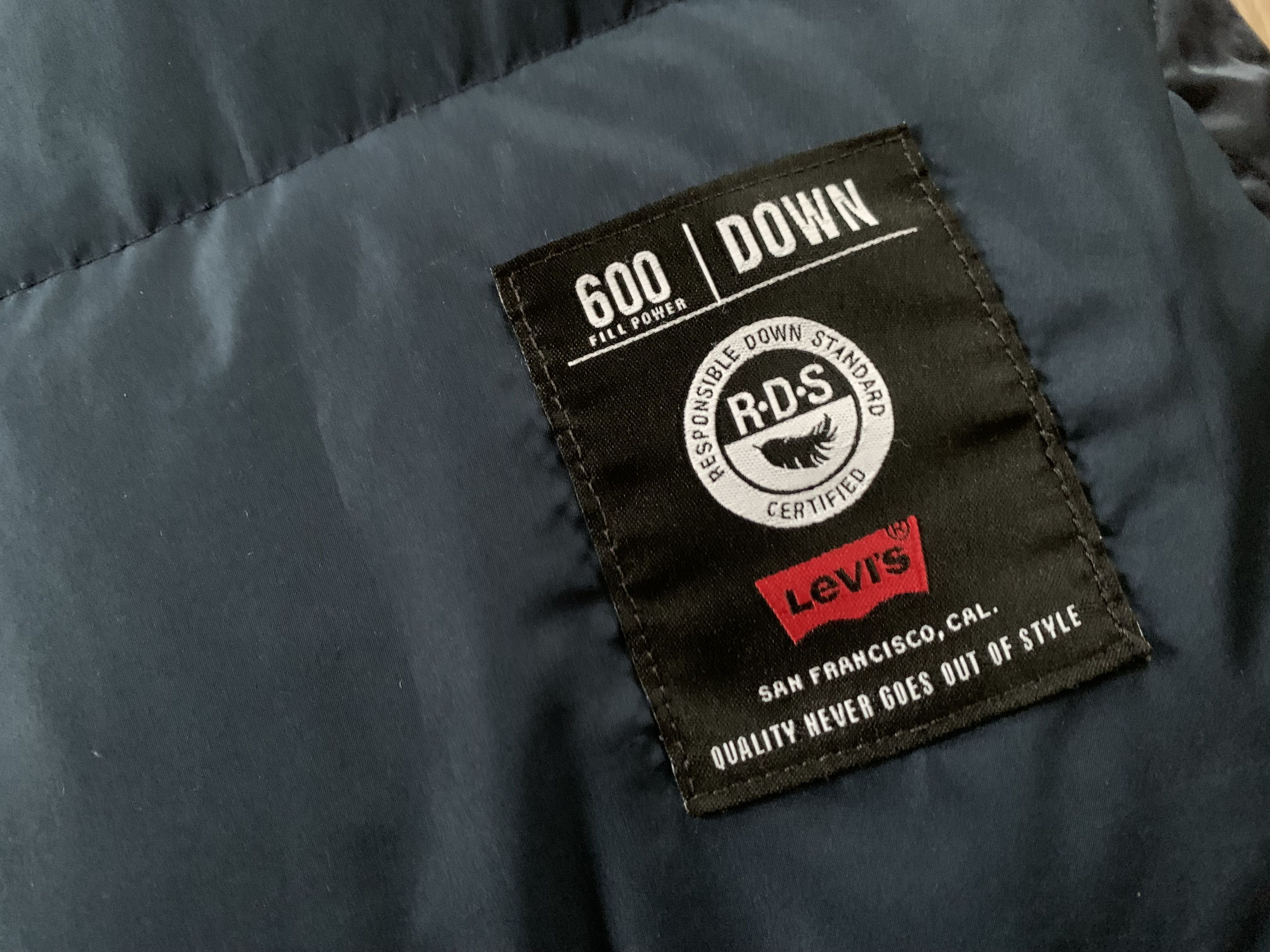 Levi's Levi's Black 600 Down Hood Jacket Size US M / EU 48-50 / 2 - 6 Thumbnail