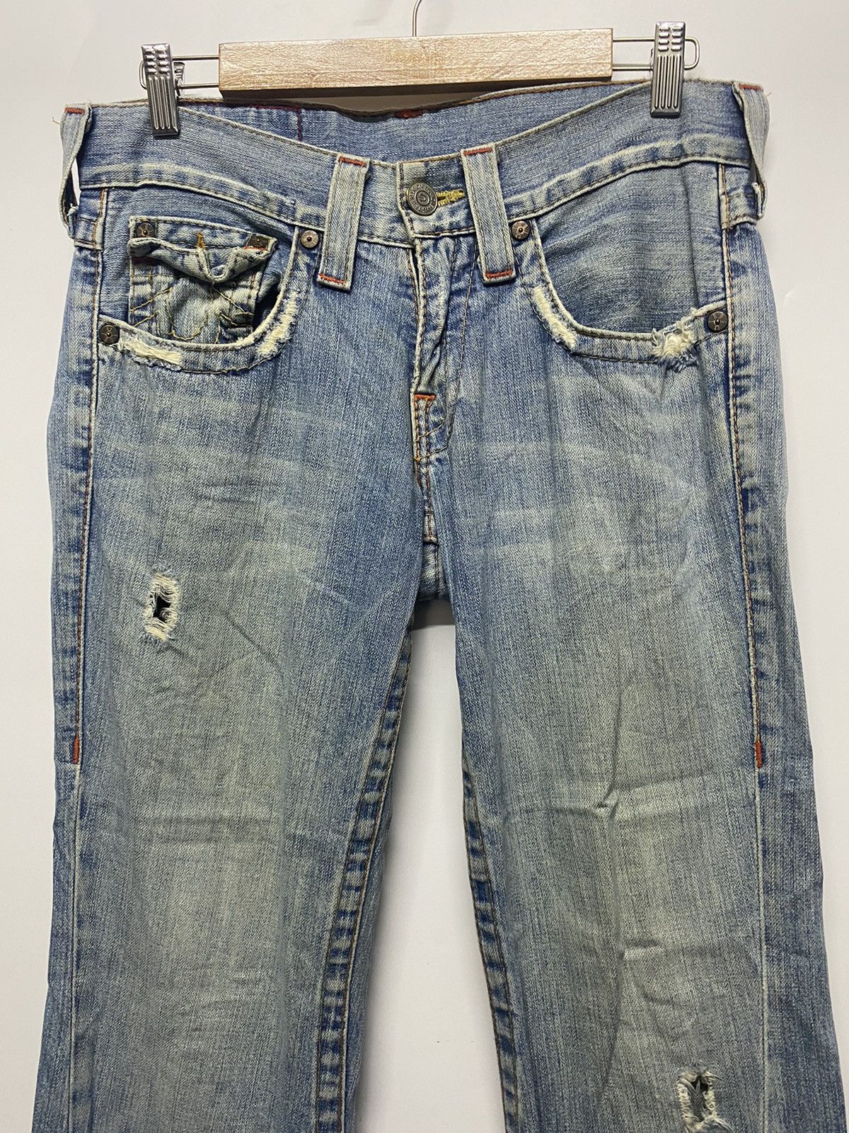 True Religion True Religion Distressed Denim Jeans Bootcut Pant Sec. Joey Size US 32 / EU 48 - 3 Thumbnail