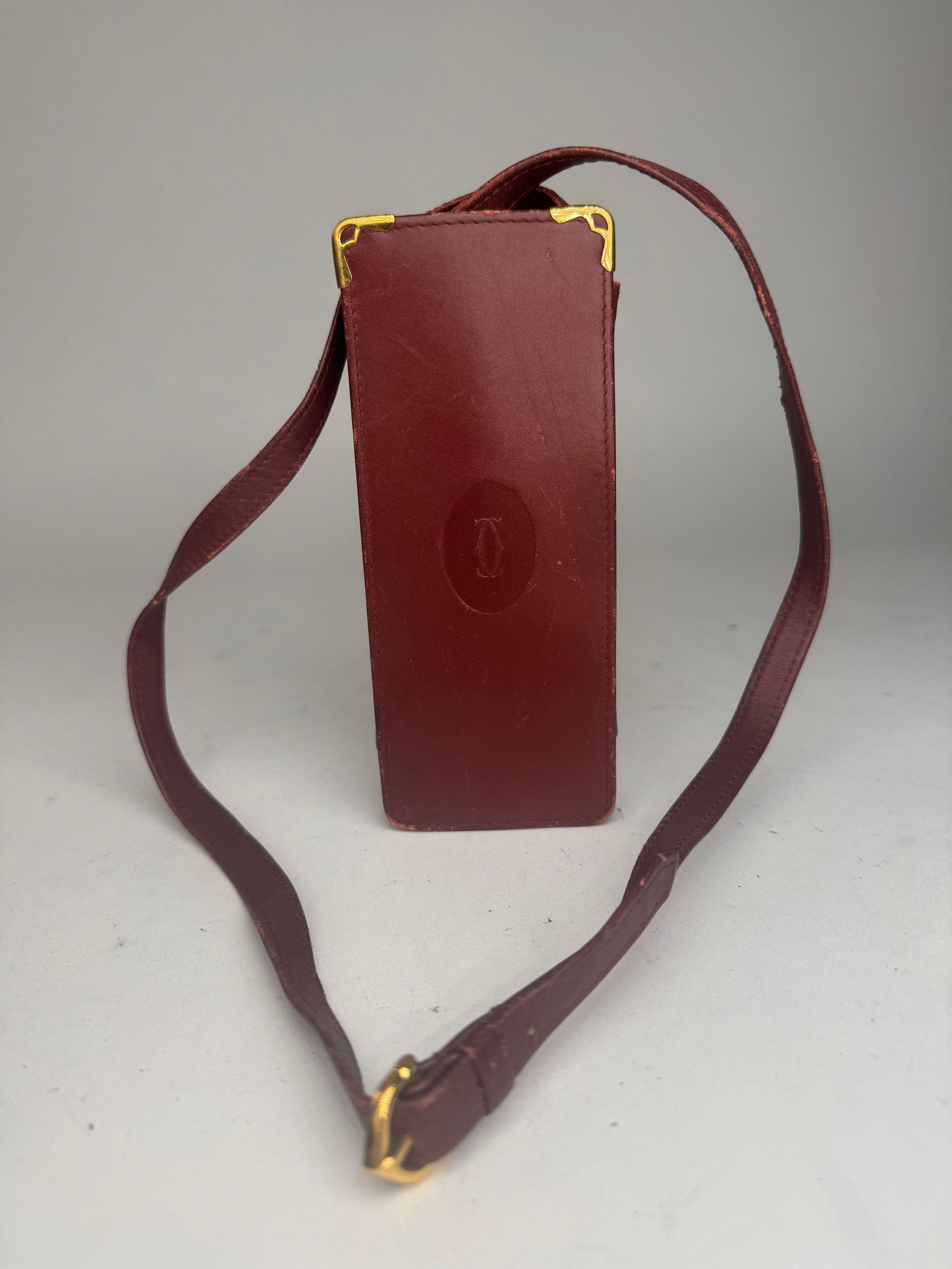 Cartier Vintage Mini Leather shoulder bag burgundy Size ONE SIZE - 1 Thumbnail