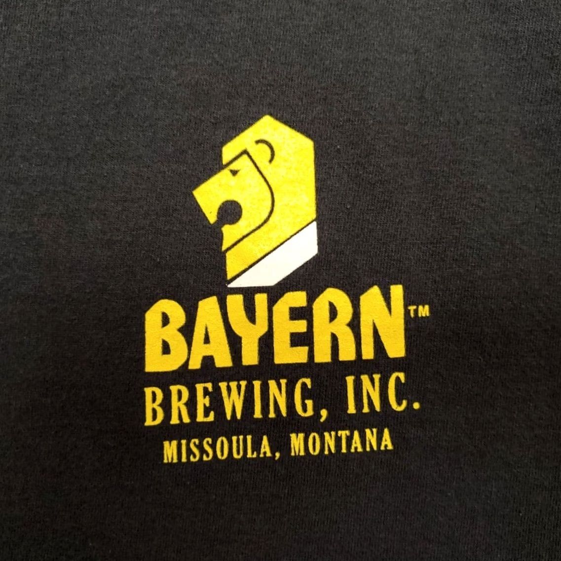 Hanes Bayern Brewing Shirt Men XL Black 100% Cotton Tee Missoula Montana Beer TEE Size US XL / EU 56 / 4 - 2 Thumbnail