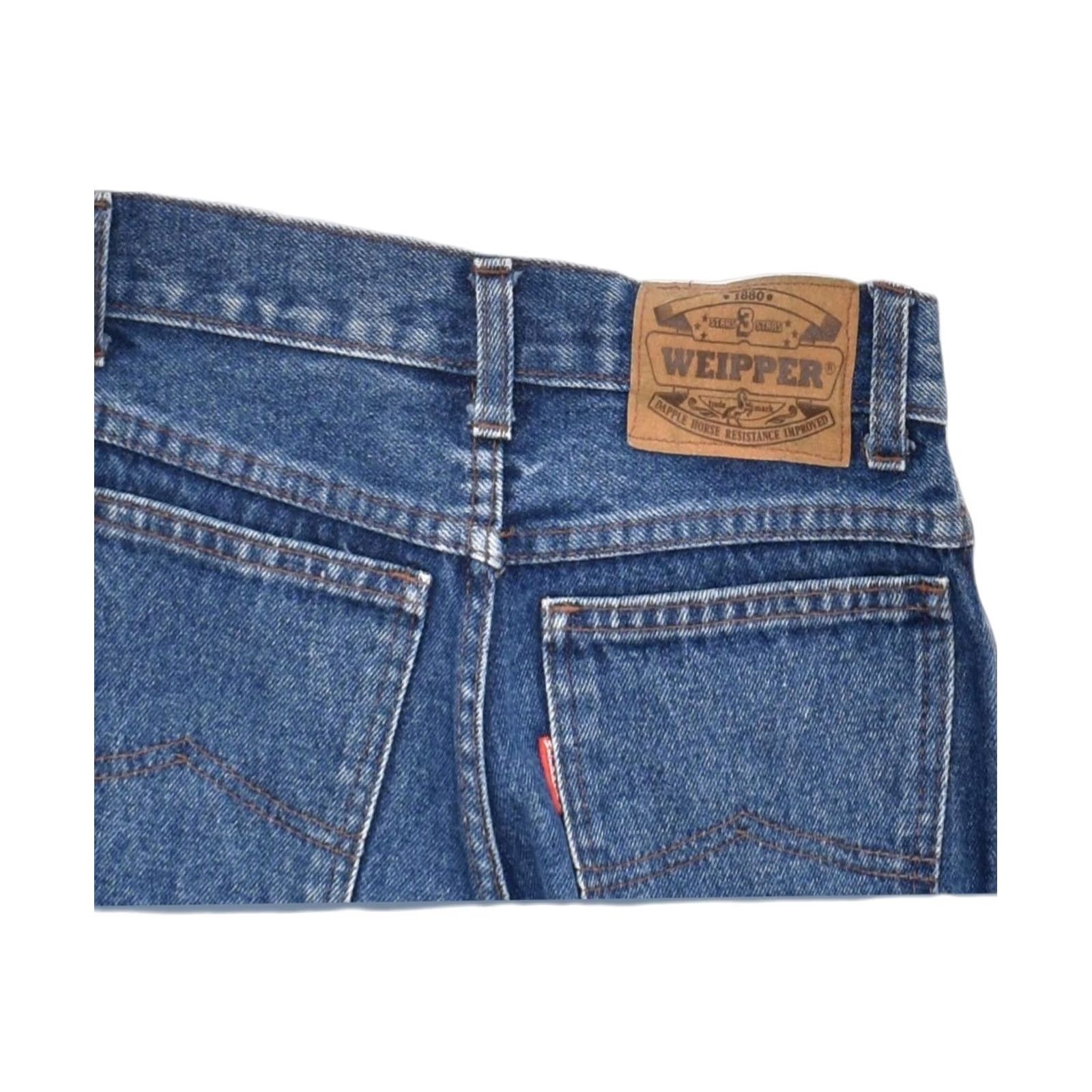 Vintage WEIPPER Womens Tapered Jeans Blue W24 L31 Size 42" / US 20 - 4 Thumbnail