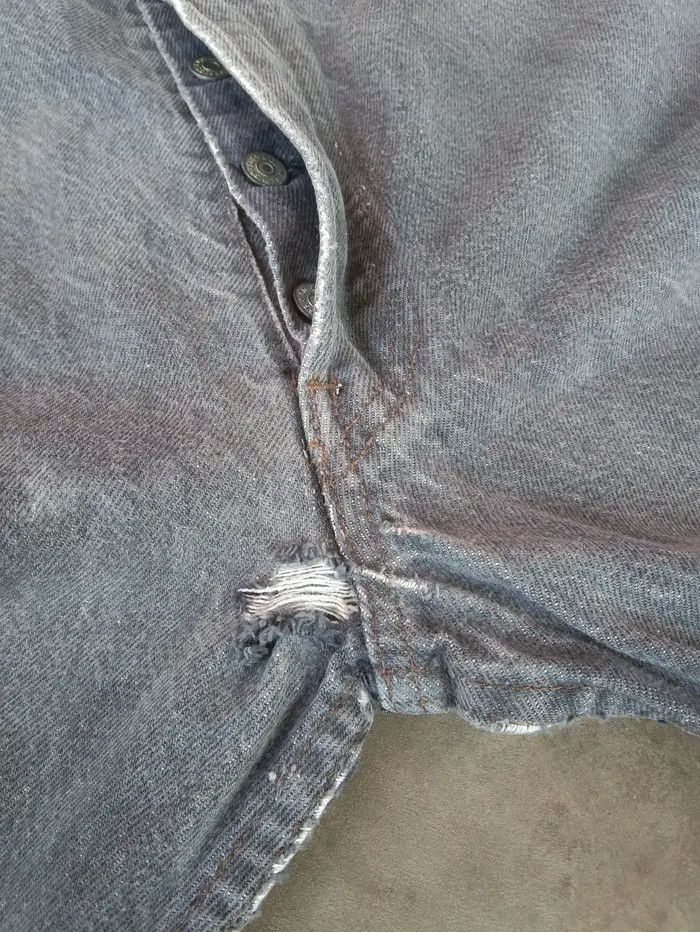 Levi's × Vintage 80s Vintage Levis 501 Made In USA Distressed Jeans 36x32 Size US 36 / EU 52 - 6 Thumbnail