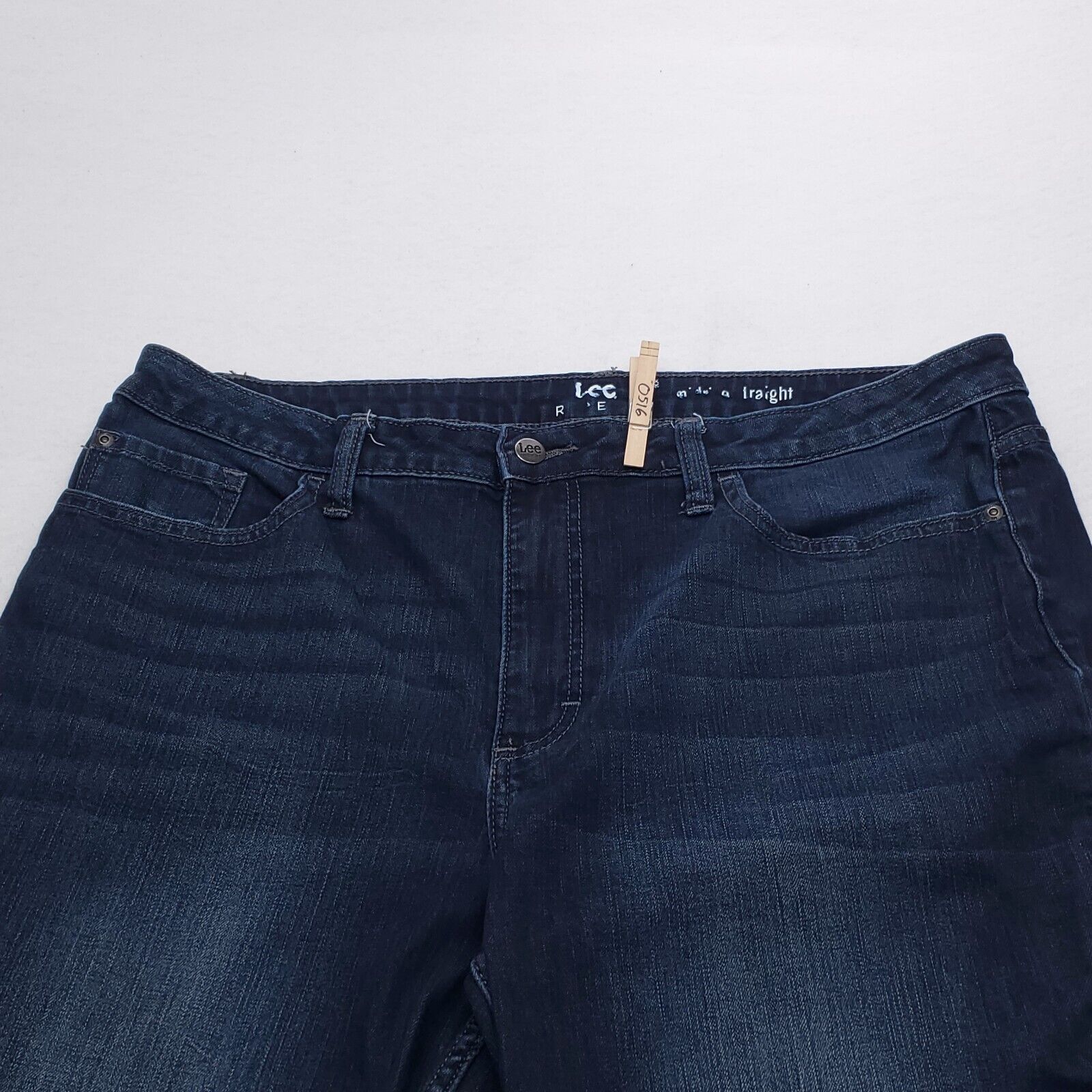 Lee Lee Casual Button Zip Denim Medium Wash Jeans Womens Size 18 Size 38" / US 16 / IT 52 - 1 Thumbnail
