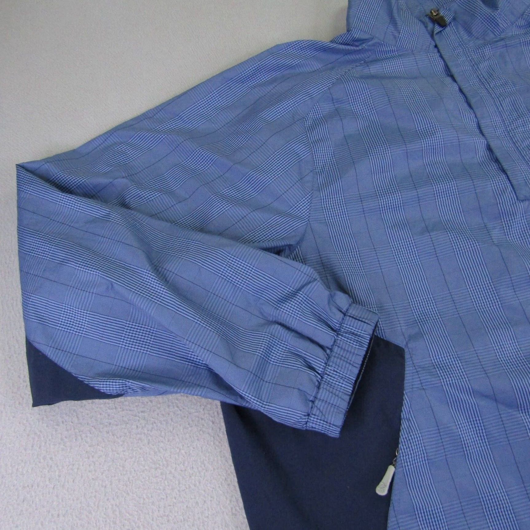 Vintage Zero Restriction Tour Series Golf Jacket Mens Large Blue Windbreaker Zip Pockets 1/4 Zip Logo Outdoor Sports Windproof Size US L / EU 52-54 / 3 - 3 Thumbnail