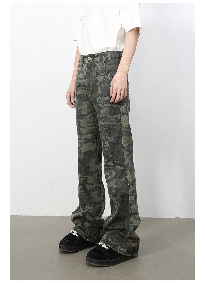 Japanese Brand × Jean Men's retro high street camouflage flared jeans Size US 32 / EU 48 - 4 Thumbnail