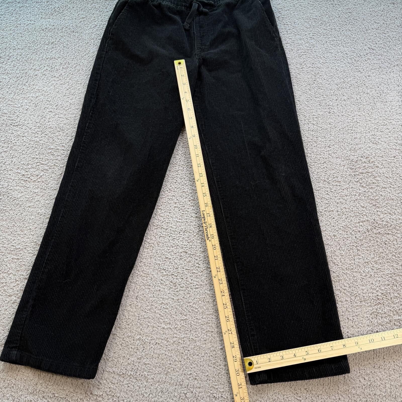 Empyre Y2K Empyre Black Corduroy Baggy Skate Pants Wide Leg M Size US 32 / EU 48 - 4 Thumbnail