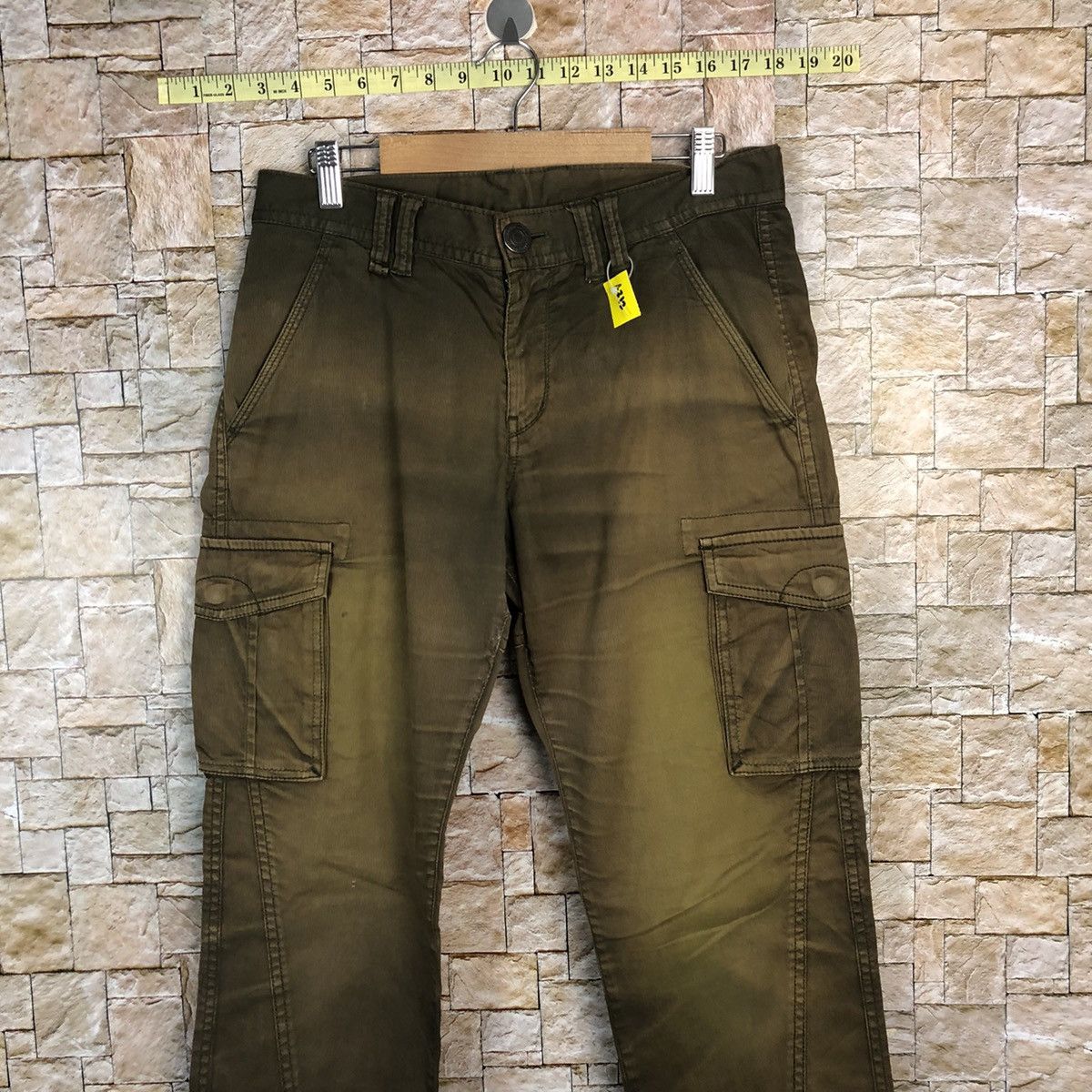 Faded Glory Rattle Trap Brown faded Cargo Multipocket Pants #A312 Size US 31 - 2 Thumbnail