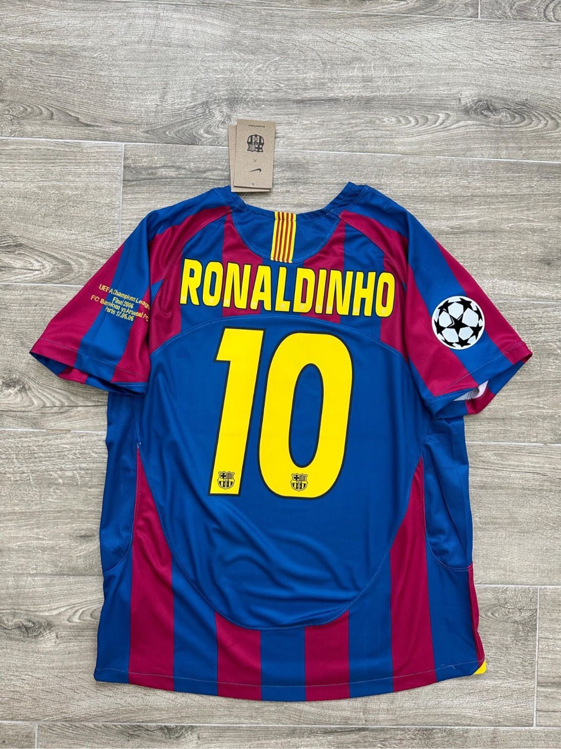 Barcelona 2006 Champions League Finals”Ronaldinho”Jersey