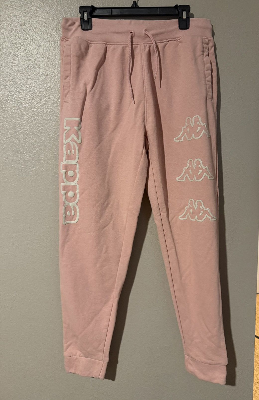 Kappa Kappa Light Pink Joggers XL. Logo Arsyx Sweatpants Size US 33 - 1 Thumbnail