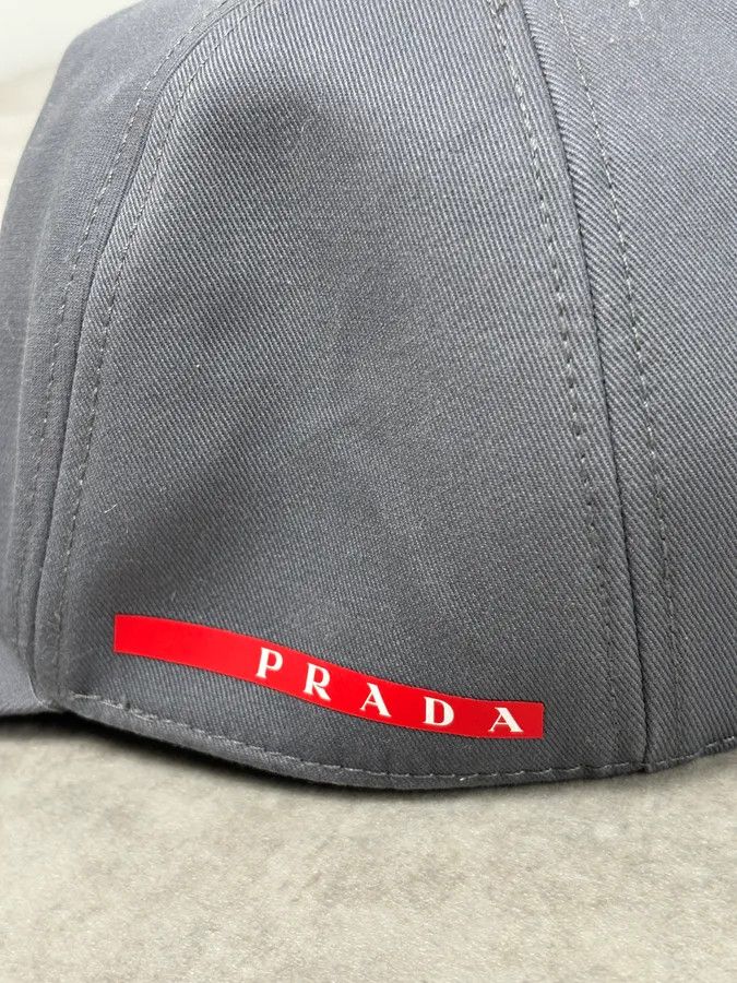 Prada Prada Luna Rossa Grey Pirelli Racing Cap Size ONE SIZE - 7 Thumbnail