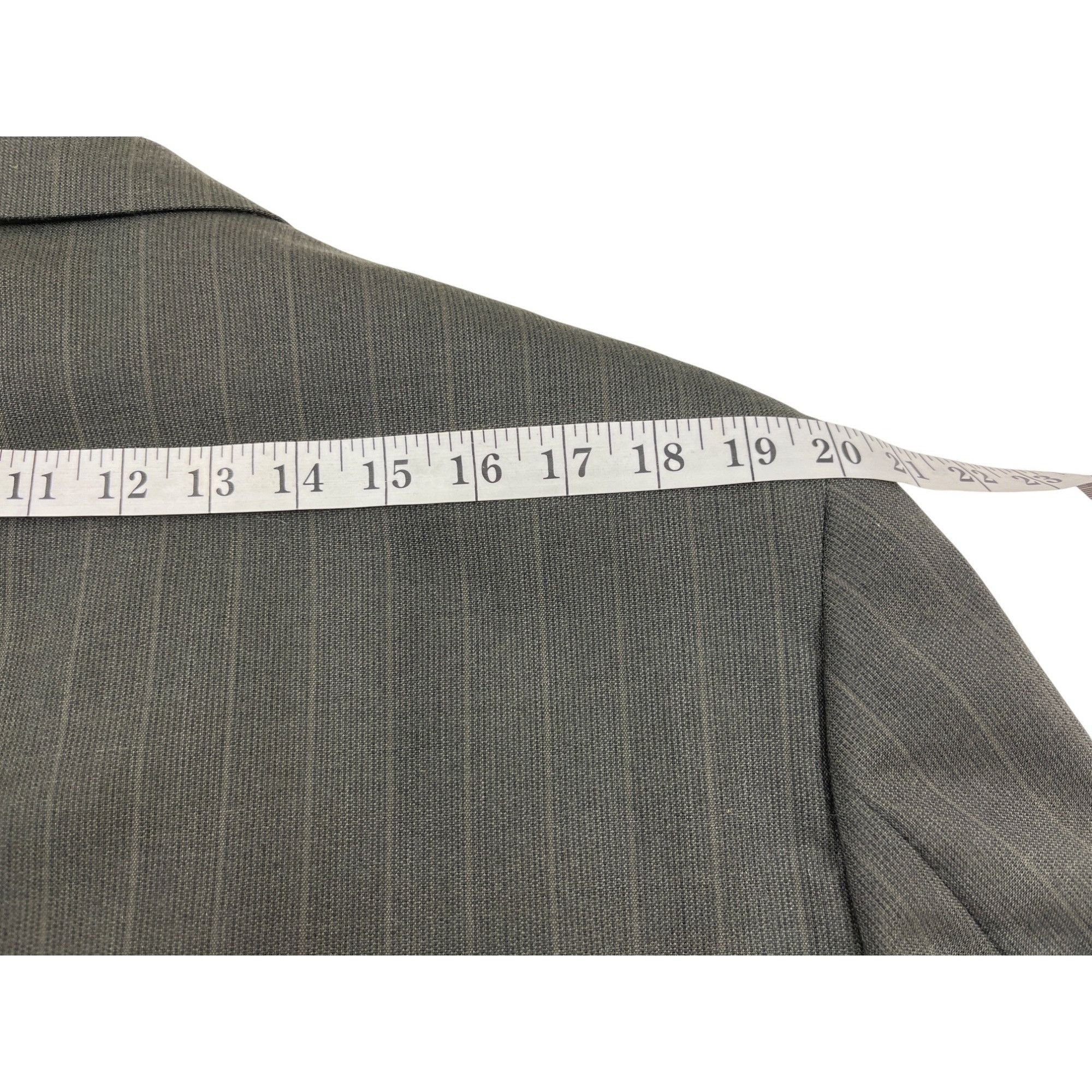 Other Mens Gray Pinstripe Suit 42R 100% Worsted Wool Pants 34/31 B Size 42R - 21 Thumbnail