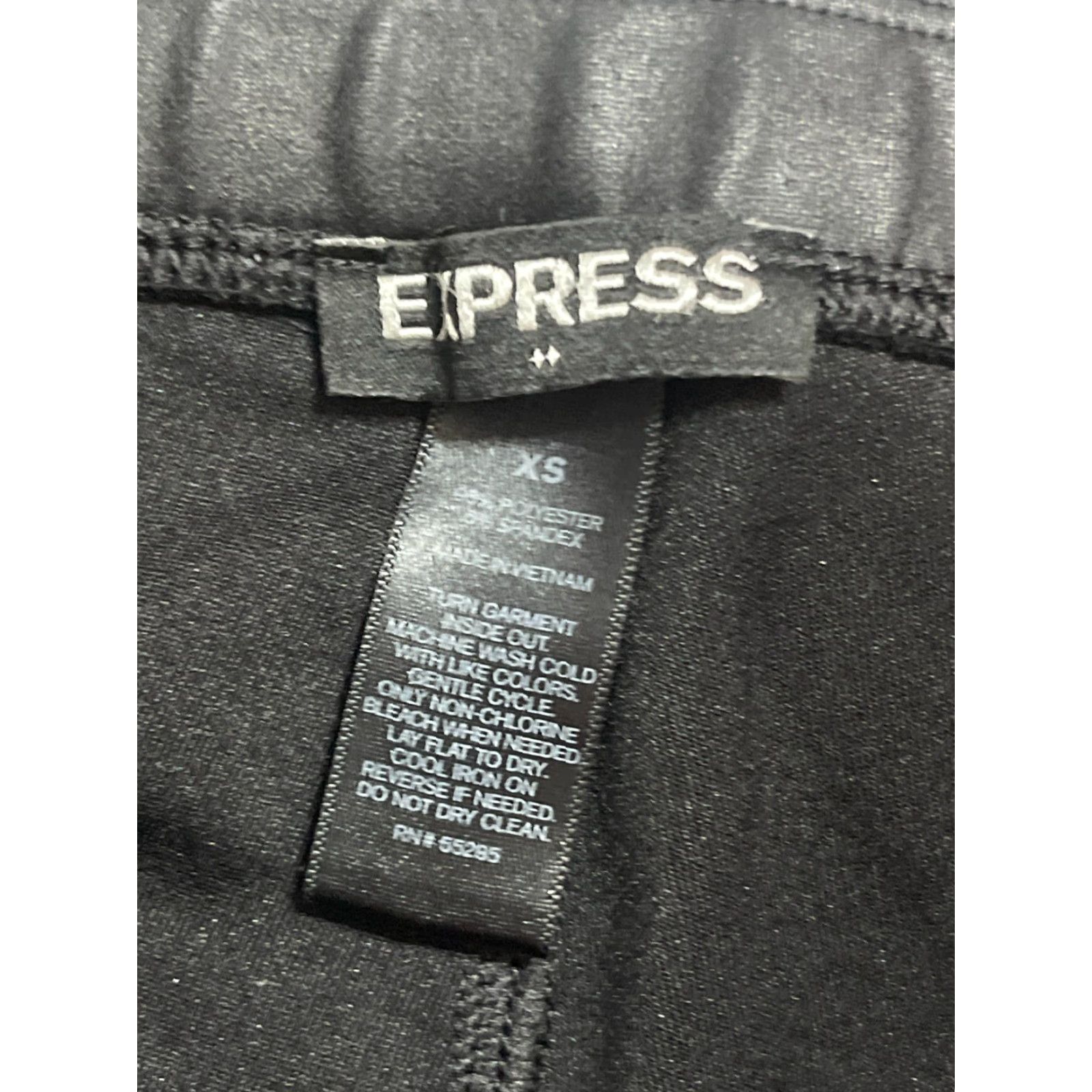 Express Express Pants Women's XS Black Pull On Skinny Leggings Size 26" / US 2 / IT 38 - 6 Thumbnail