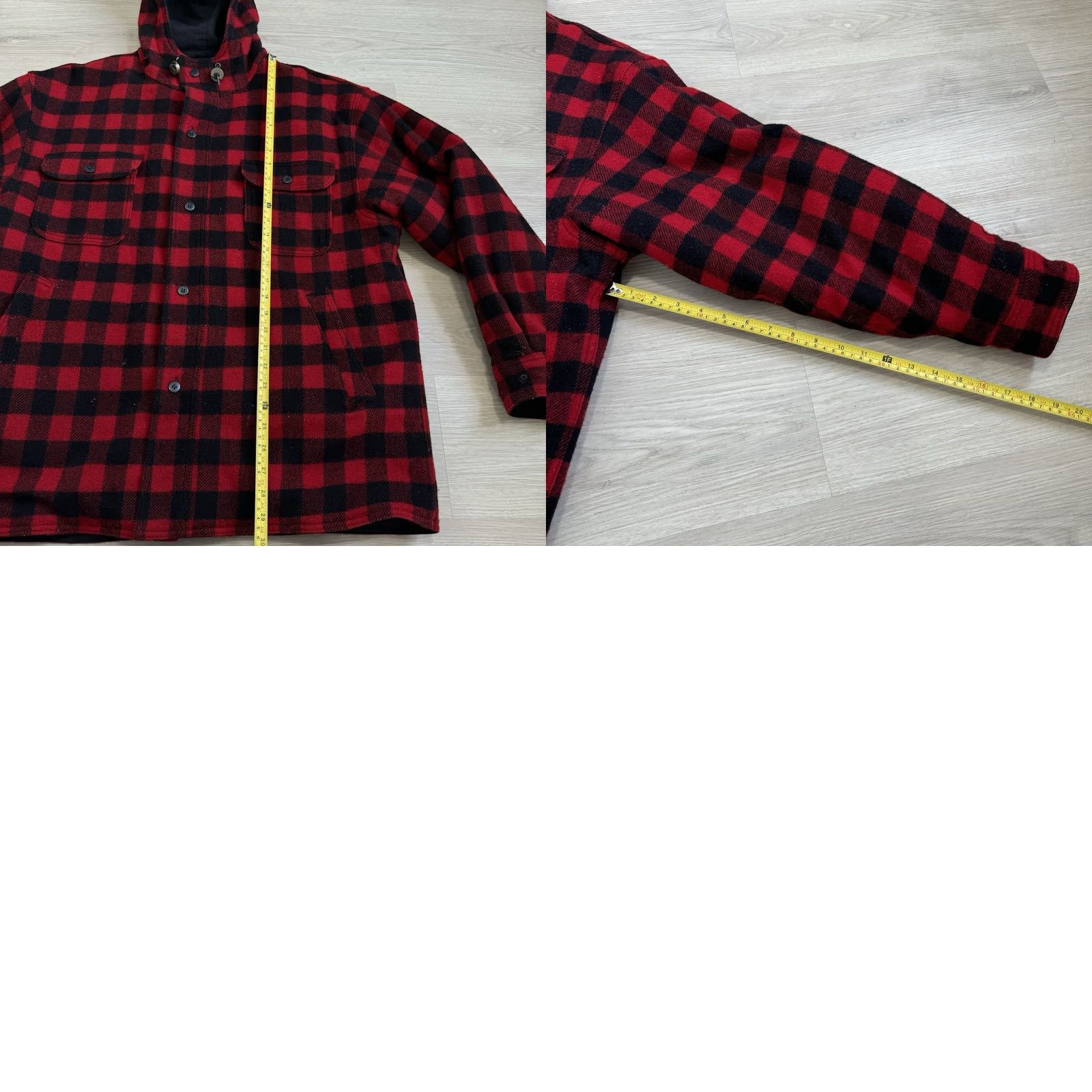 Vintage VINTAGE Woolrich Parka Jacket Reversible Plaid Wool Red Black Size L Men Size US L / EU 52-54 / 3 - 8 Thumbnail