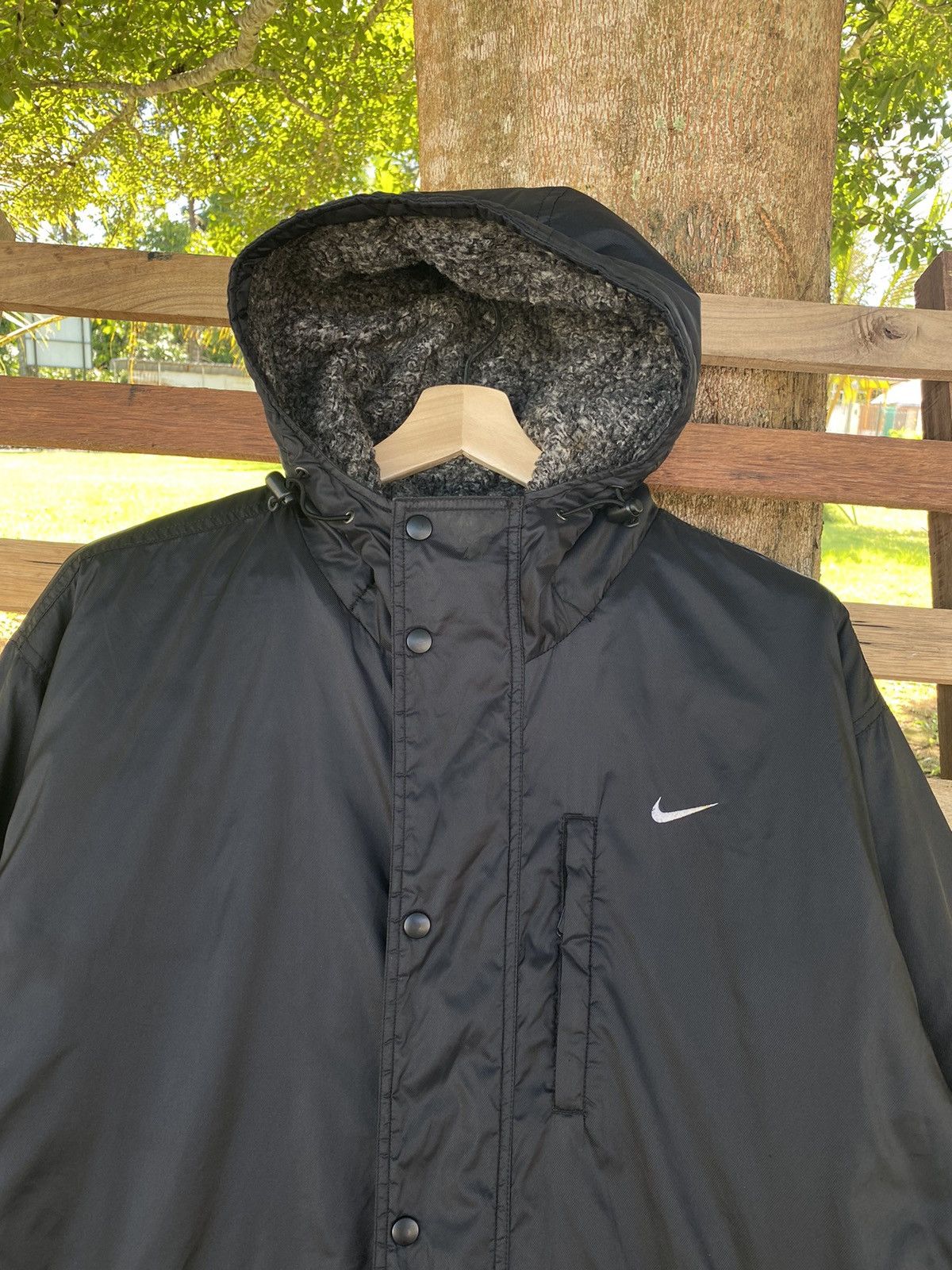 Nike × Vintage Vintage Y2K Nike Black Coach Jacket Size US L / EU 52-54 / 3 - 2 Thumbnail