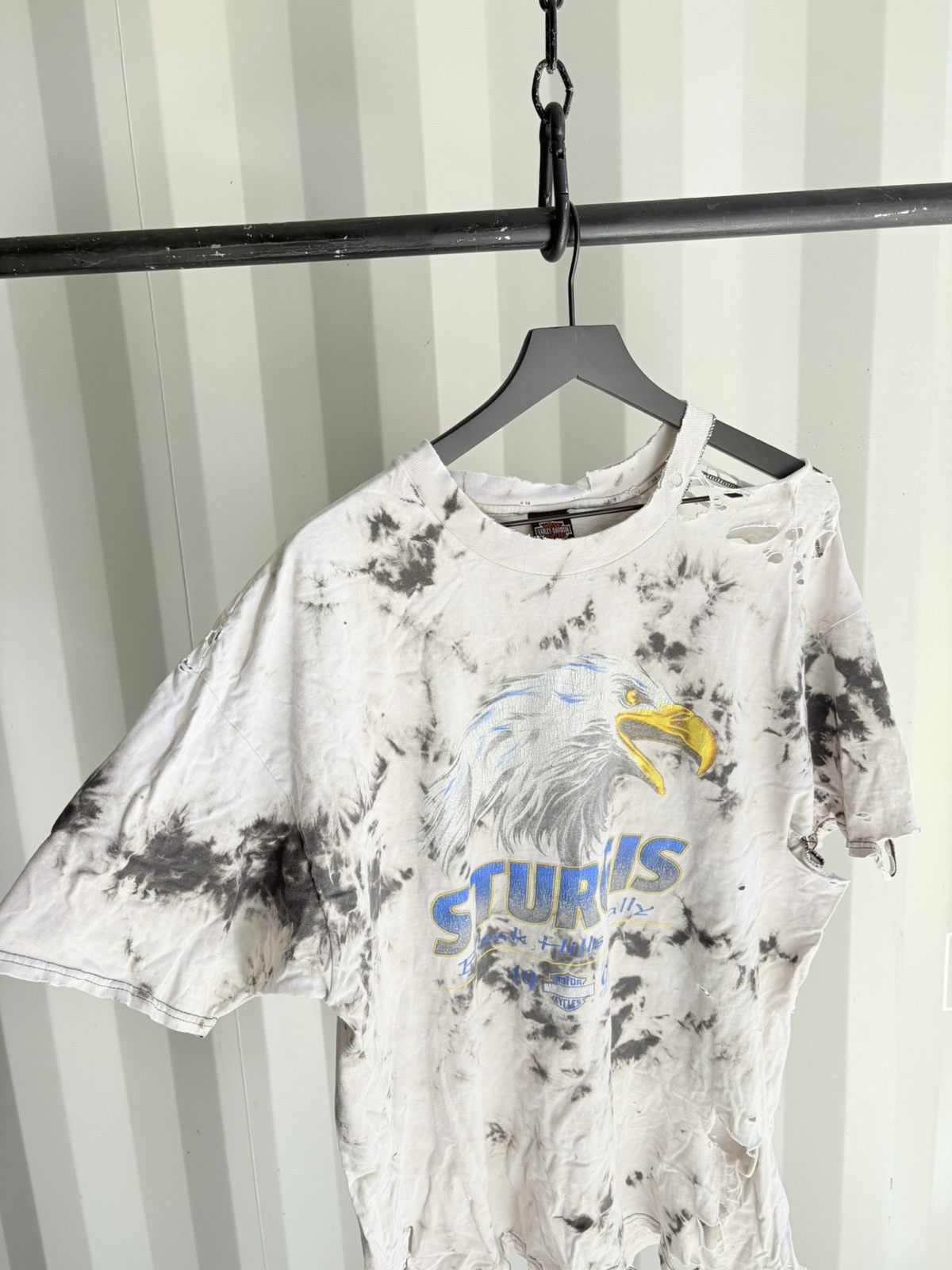Harley Davidson Thrashed Sun Faded Shirt Distressed Band Tee Erd grunge Size US XL / EU 56 / 4 - 3 Thumbnail