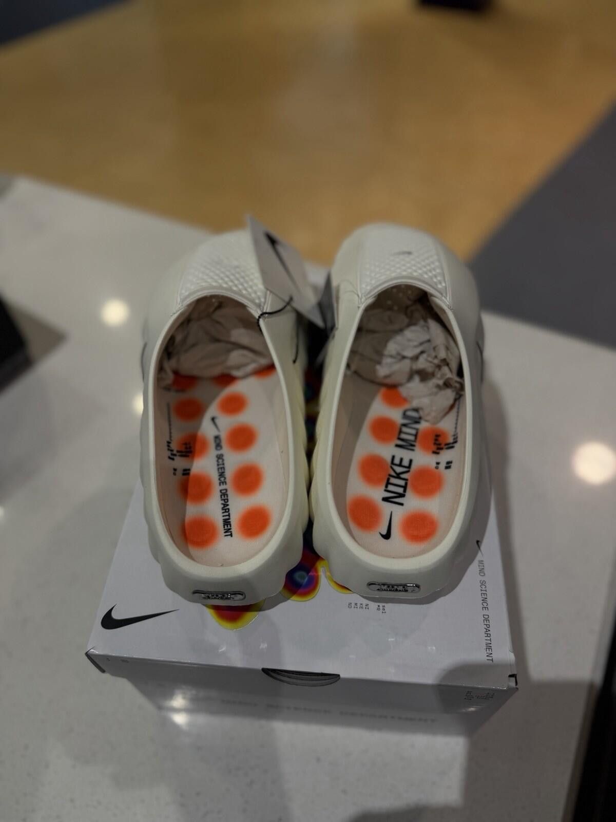 Nike Nike Mind 001 Slide (Women's "Sail" HQ4309-100 Size 10W/8.5M Size US 10 / IT 40 - 9 Thumbnail