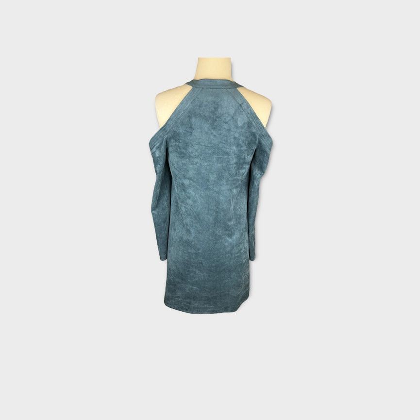 Bcbgmaxazria BCBGMaxAzria | Laguna faux suede cold shoulder dress | XXS Size XXS / US 00 / IT 34 - 8 Thumbnail