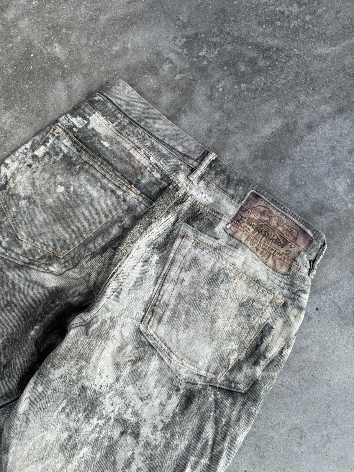 Acne Studios Acne Studios 1981 Cold Gray Denim Designer Pants streetwear Size US 34 / EU 50 - 4 Thumbnail