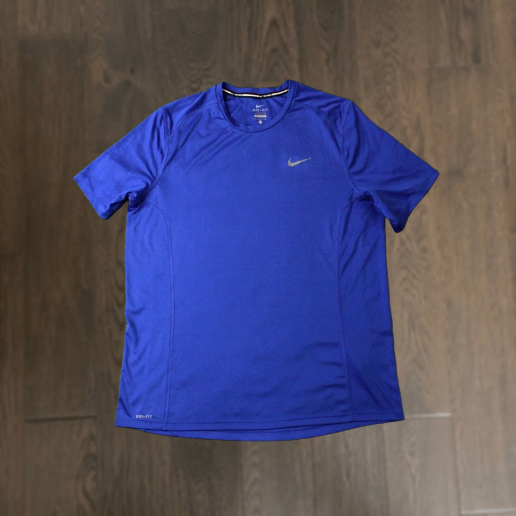 Nike Nike Dri-FIT Running Men Shirt Jersey Size L Blue 2015 Training Sweatshirt? Size US L / EU 52-54 / 3 - 1 Thumbnail