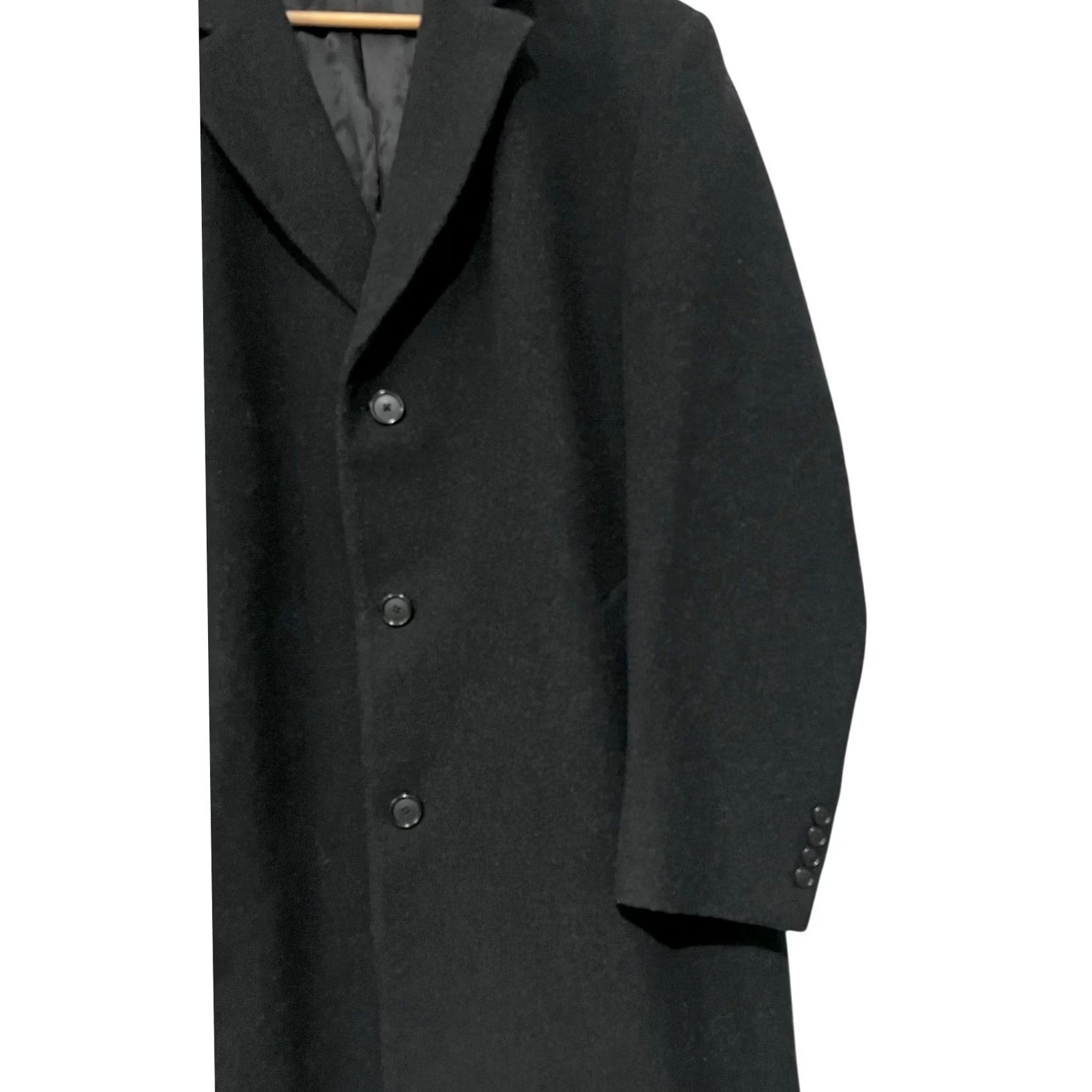 Jos. A. Bank Jos A Bank Topcoat Overcoat Coat Mens 42R Wool Dark Gray 3 Button Flannel Size US XS / EU 42 / 0 - 3 Thumbnail