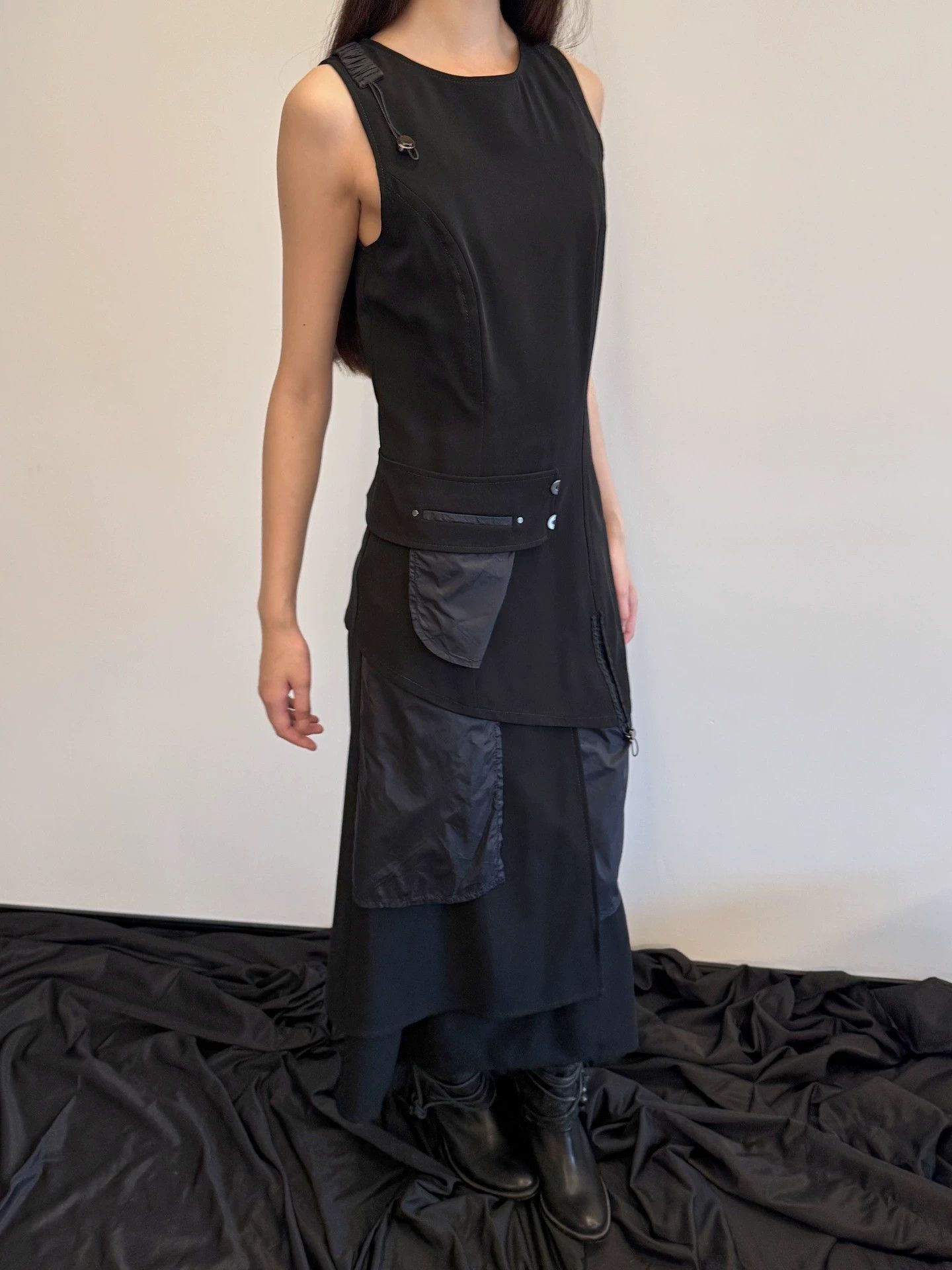 Vintage Vintage Italian Deconstructed Patch Pocket Women's Dress 36 Size XS / US 0-2 / IT 36-38 - 7 Thumbnail