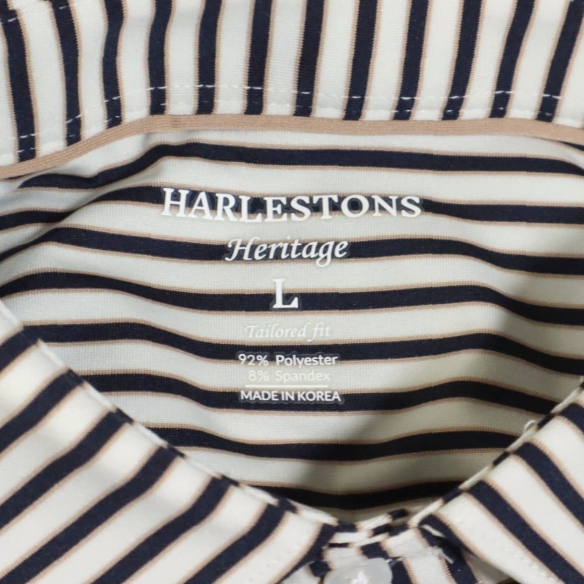 Prince Harleston King and Prince Heritage Striped Polo Shirt White Men's L Size US L / EU 52-54 / 3 - 5 Thumbnail