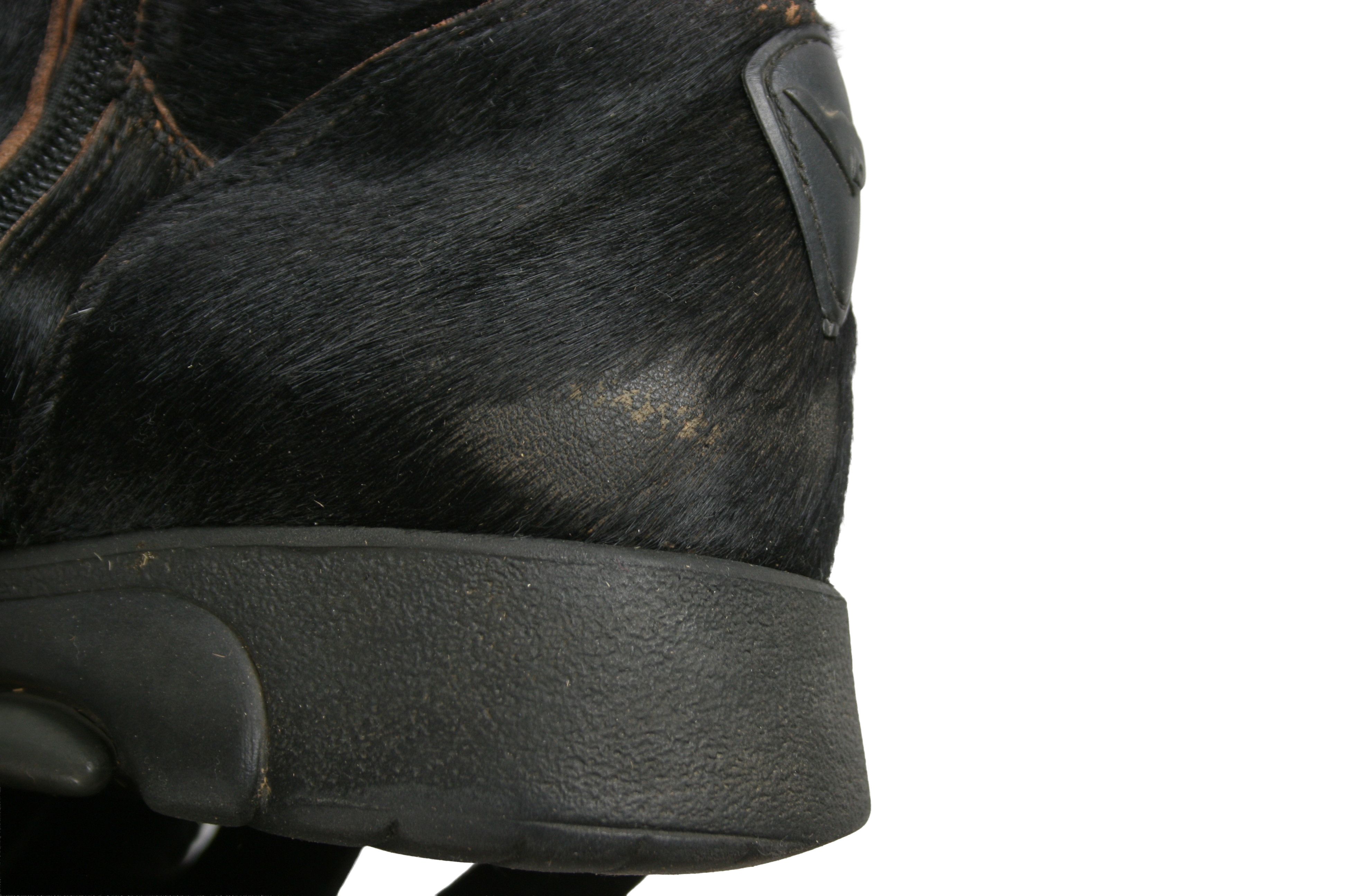 Japanese Brand Bumper 00S Y2K Pony Hair Fur Zip Chewbacca Boots Vintage Size US 7 / IT 37 - 7 Thumbnail