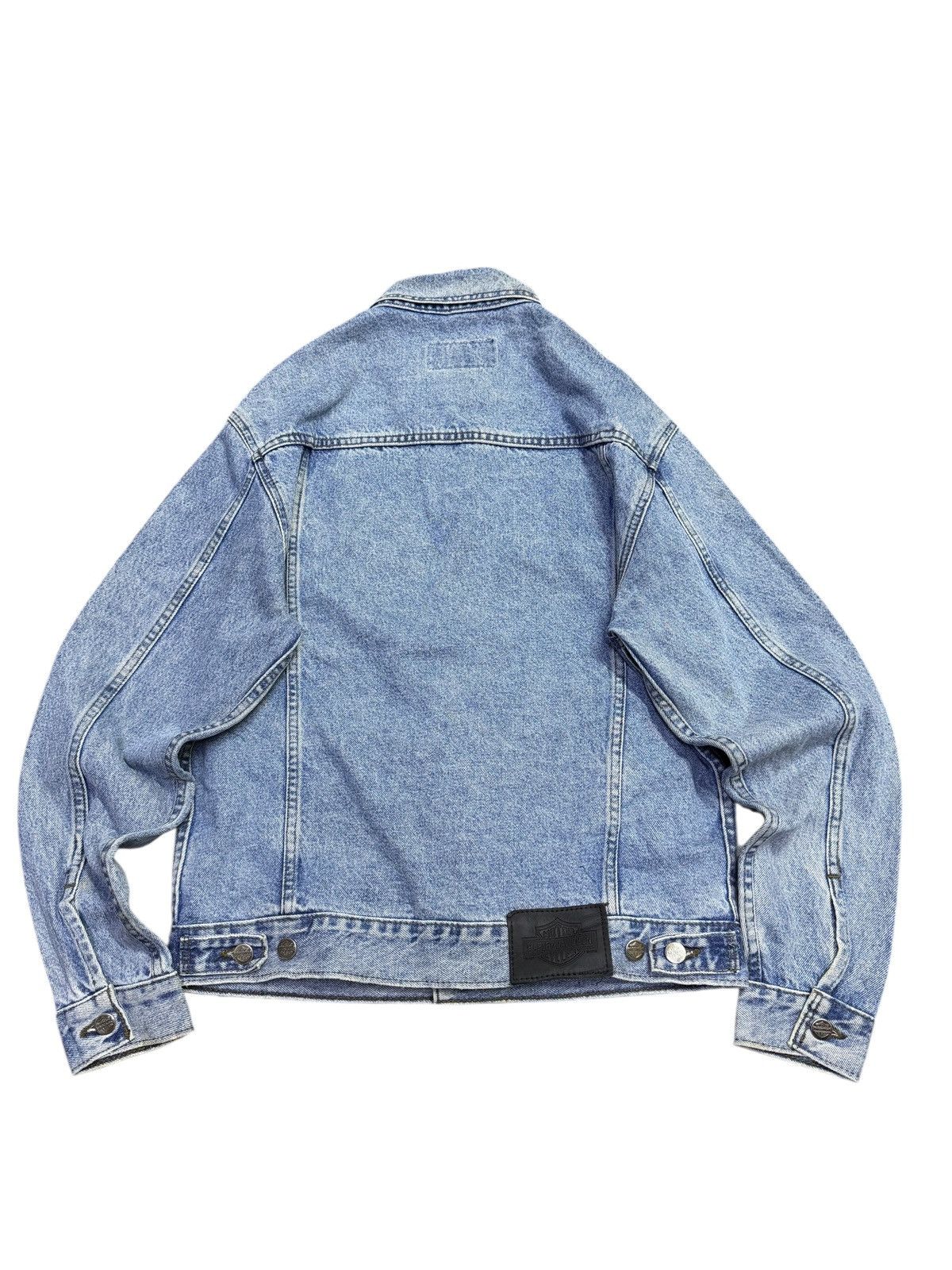 Harley Davidson Vintage Harley Davidson Denim Jacket Size US S / EU 44-46 / 1 - 7 Thumbnail