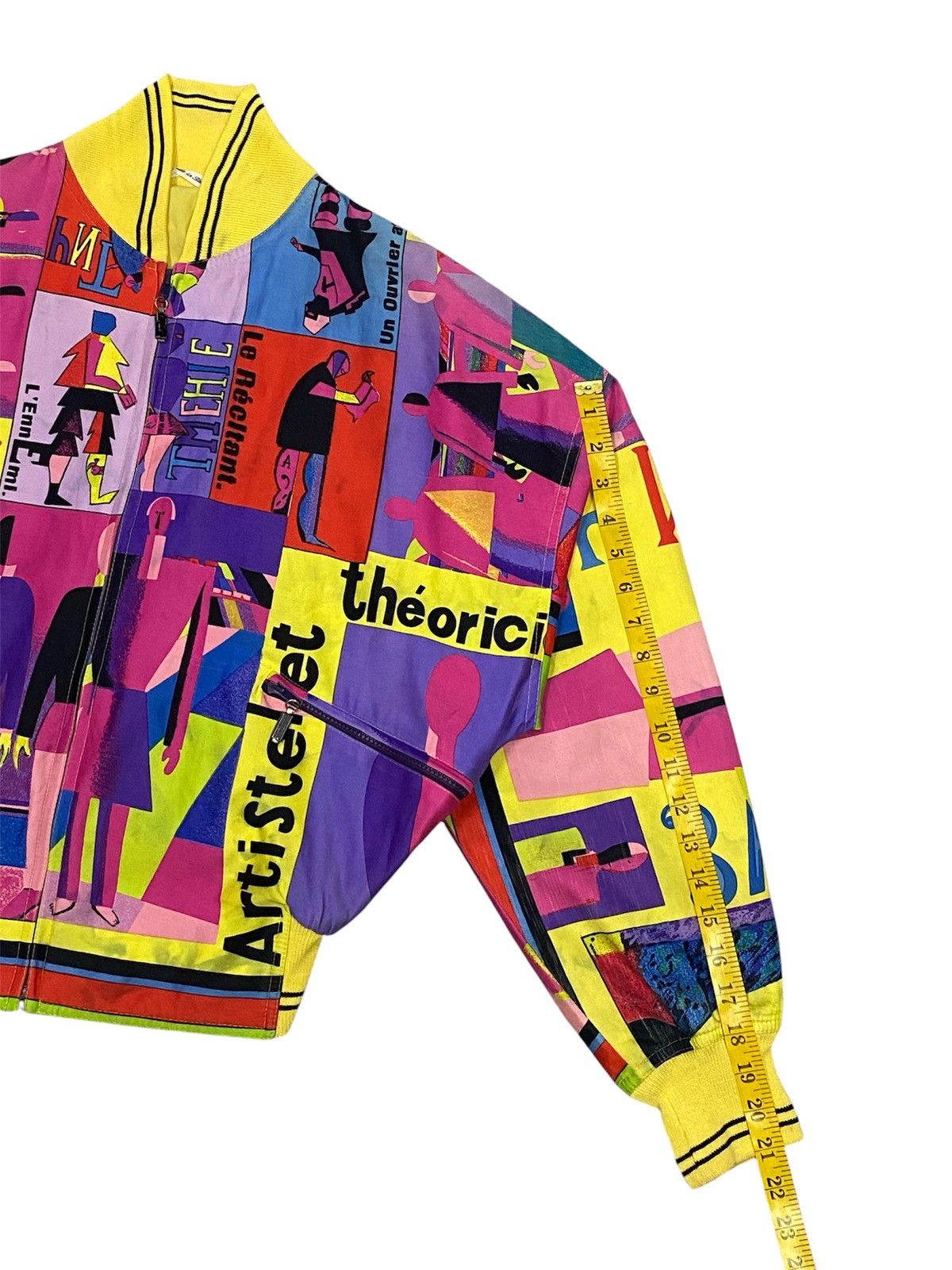 Versace 1992 Gianni Versace “Malevich” Inspired Unisex Bomber Jacket Size XL / US 12-14 / IT 48-50 - 13 Thumbnail