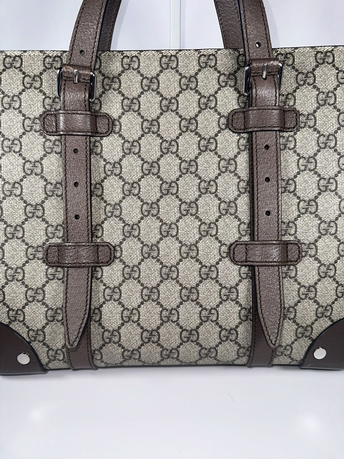 Gucci Gucci GG Supreme Monogram Detail Tote Size ONE SIZE - 2 Thumbnail